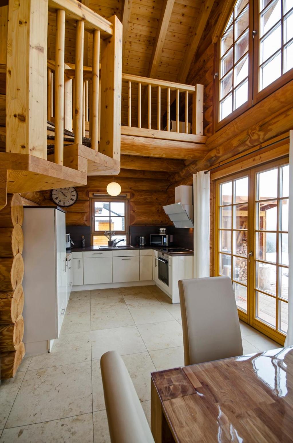 Luxus-Ferienhaus Blockhaus Chalet Nr 1 Toplage am Feldberg mit Sauna, Outdoor-Hottub, Kamin auf 1300m üM