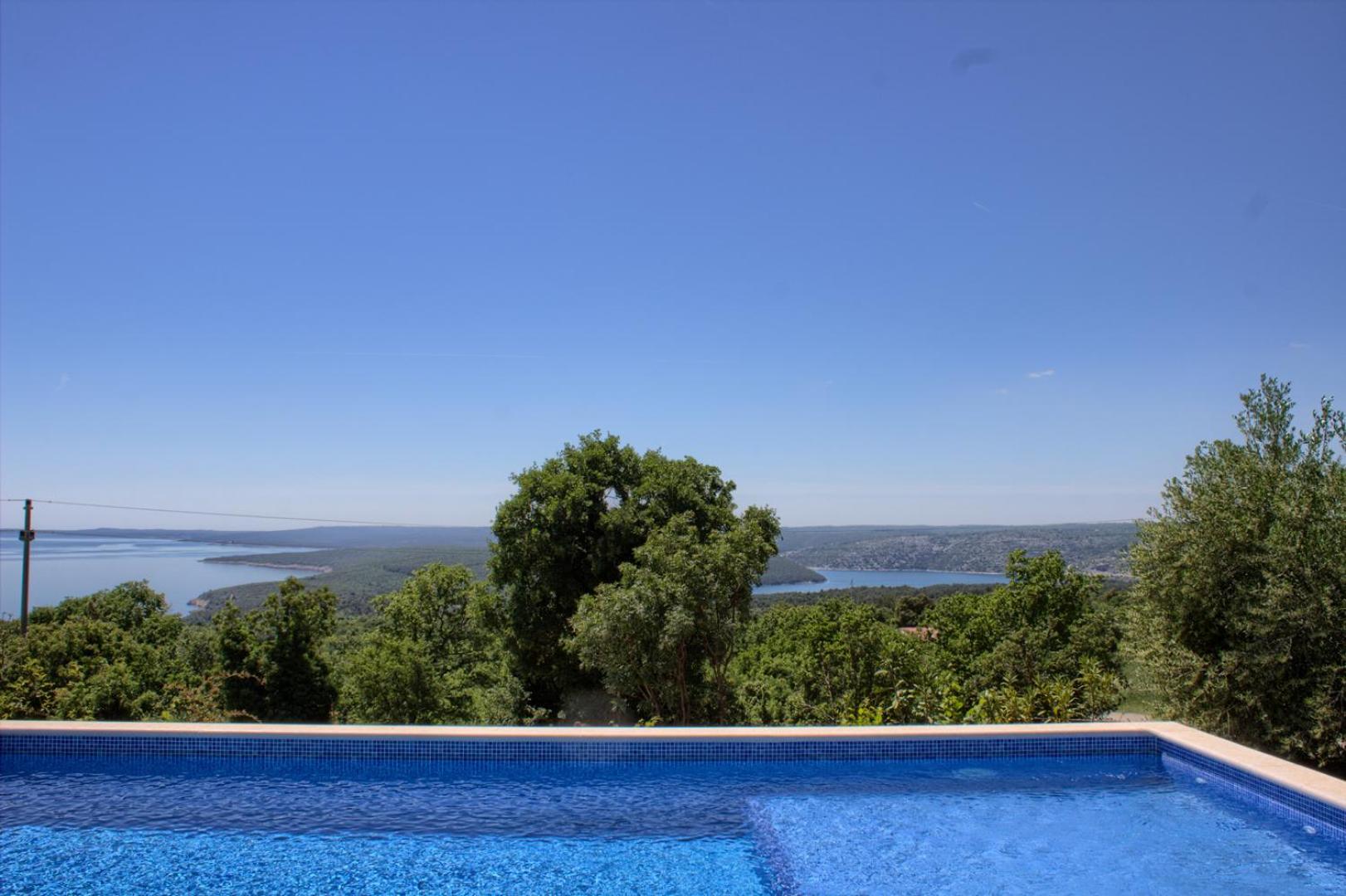 Beautiful villa Marevista with sea view and pool in Labin near Rabac view 4