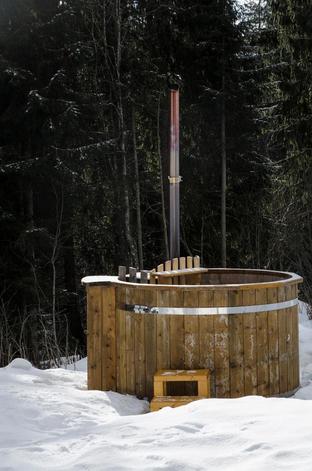 Luxus-Ferienhaus Blockhaus Chalet Nr 3 Toplage am Feldberg mit Sauna, Outdoor-Hottub, Kamin auf 1300m üM