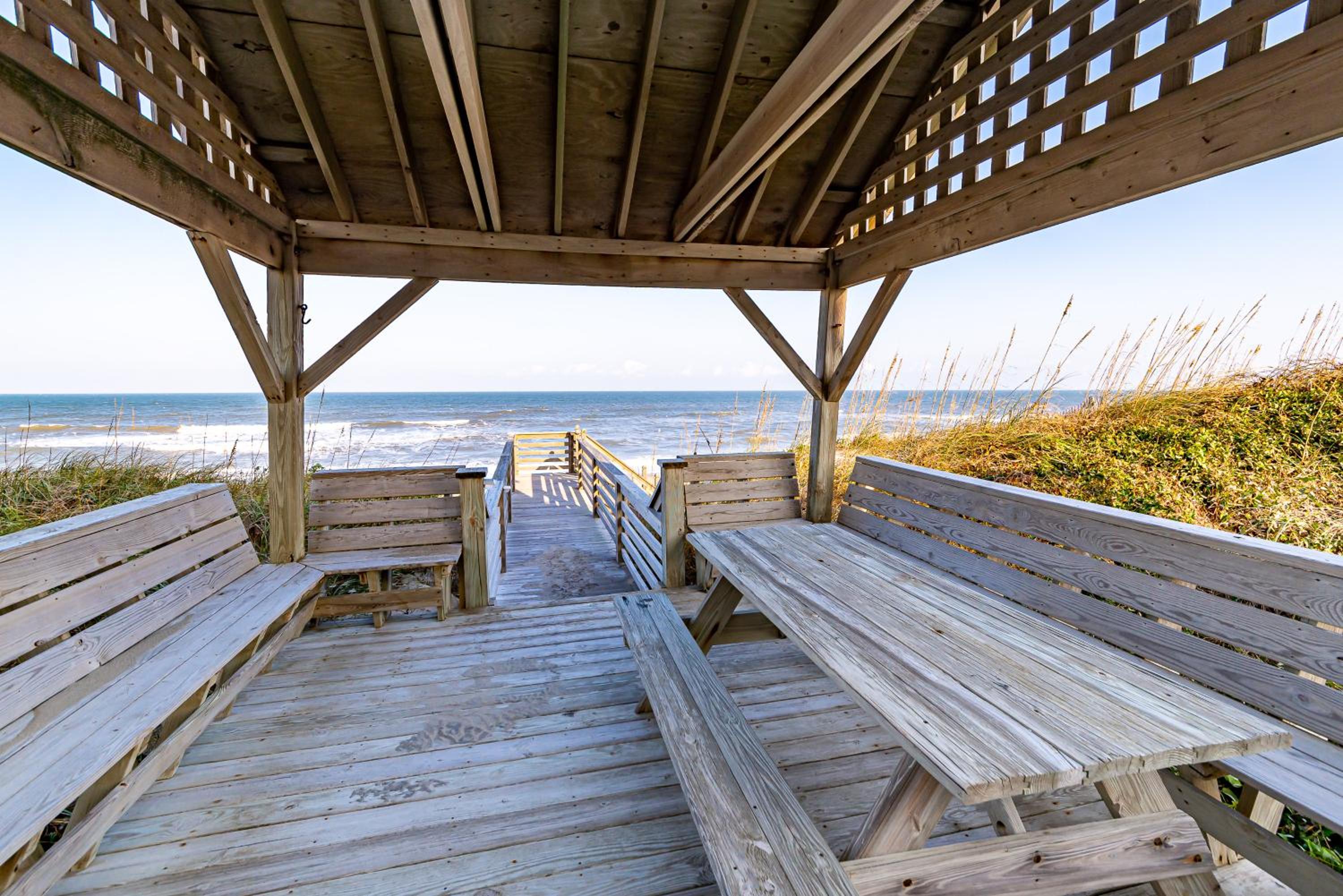 Point of View - Nags Head MP 15, Oceanfront, Ocean View, Elevator, Pool, Hot Tub, Gazebo