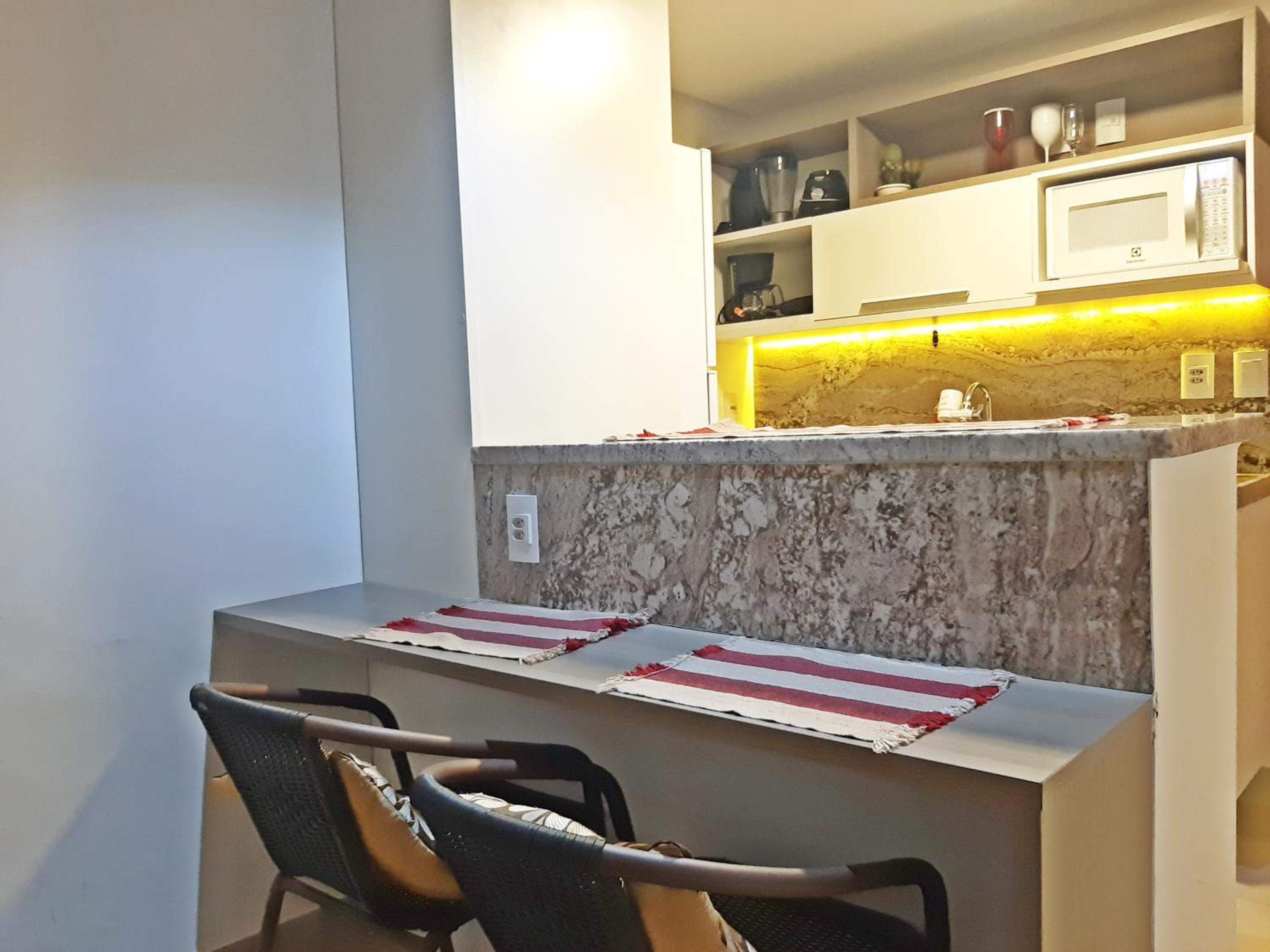 GoldFlat Cabo Branco en João Pessoa — kitchen