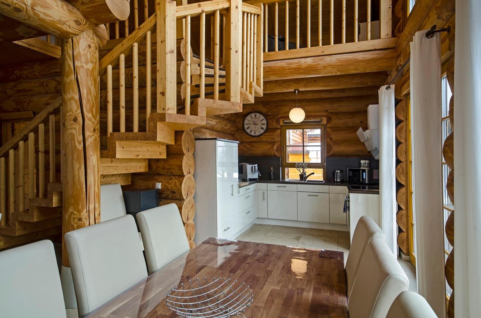 Luxus-Ferienhaus Blockhaus Chalet Nr 2 Toplage am Feldberg mit Sauna, Outdoor-Hottub, Kamin auf 1300m üM
