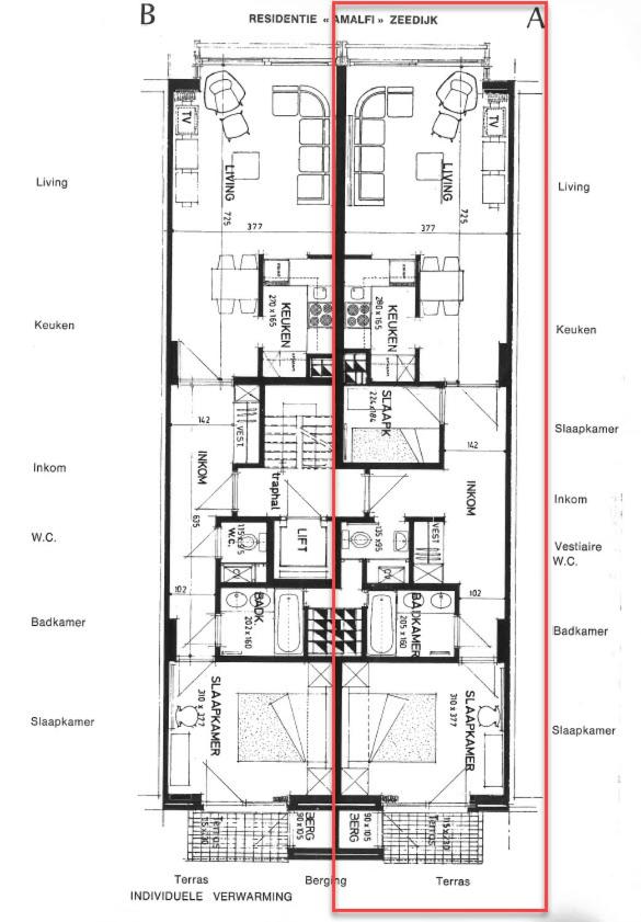 Charmant appartement met frontaal zeezicht
