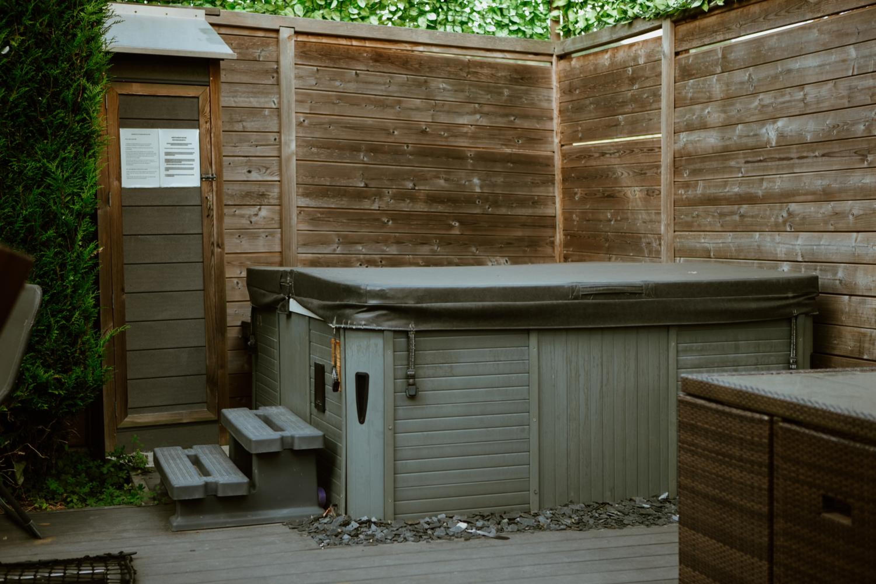 outdoor BBQ area