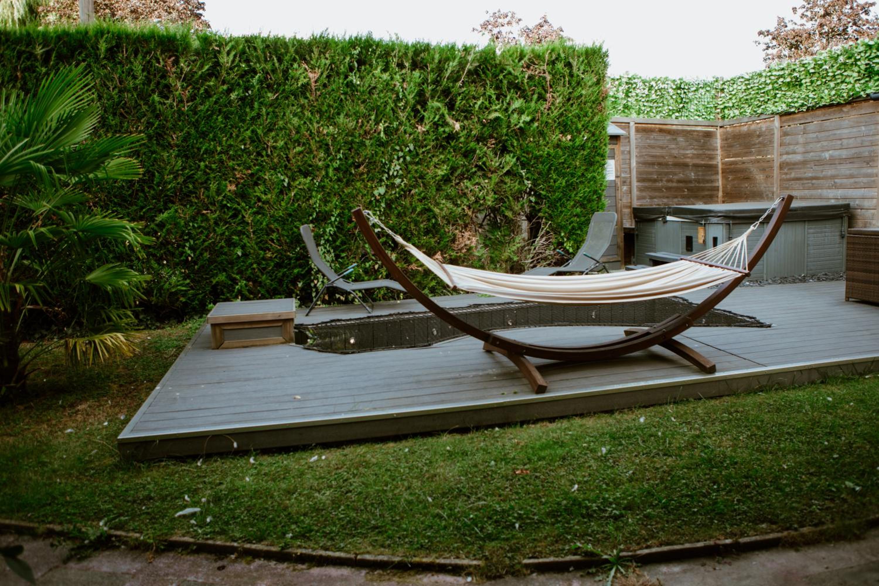 outdoor BBQ area