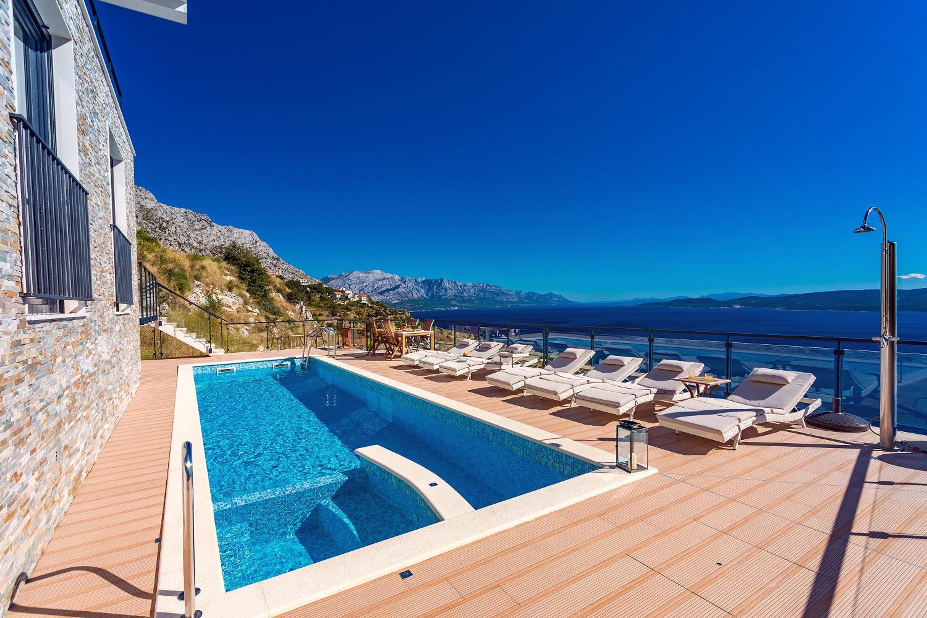 Villa Mia with private pool, Whirlpool, gym, sauna, seaviews view 3