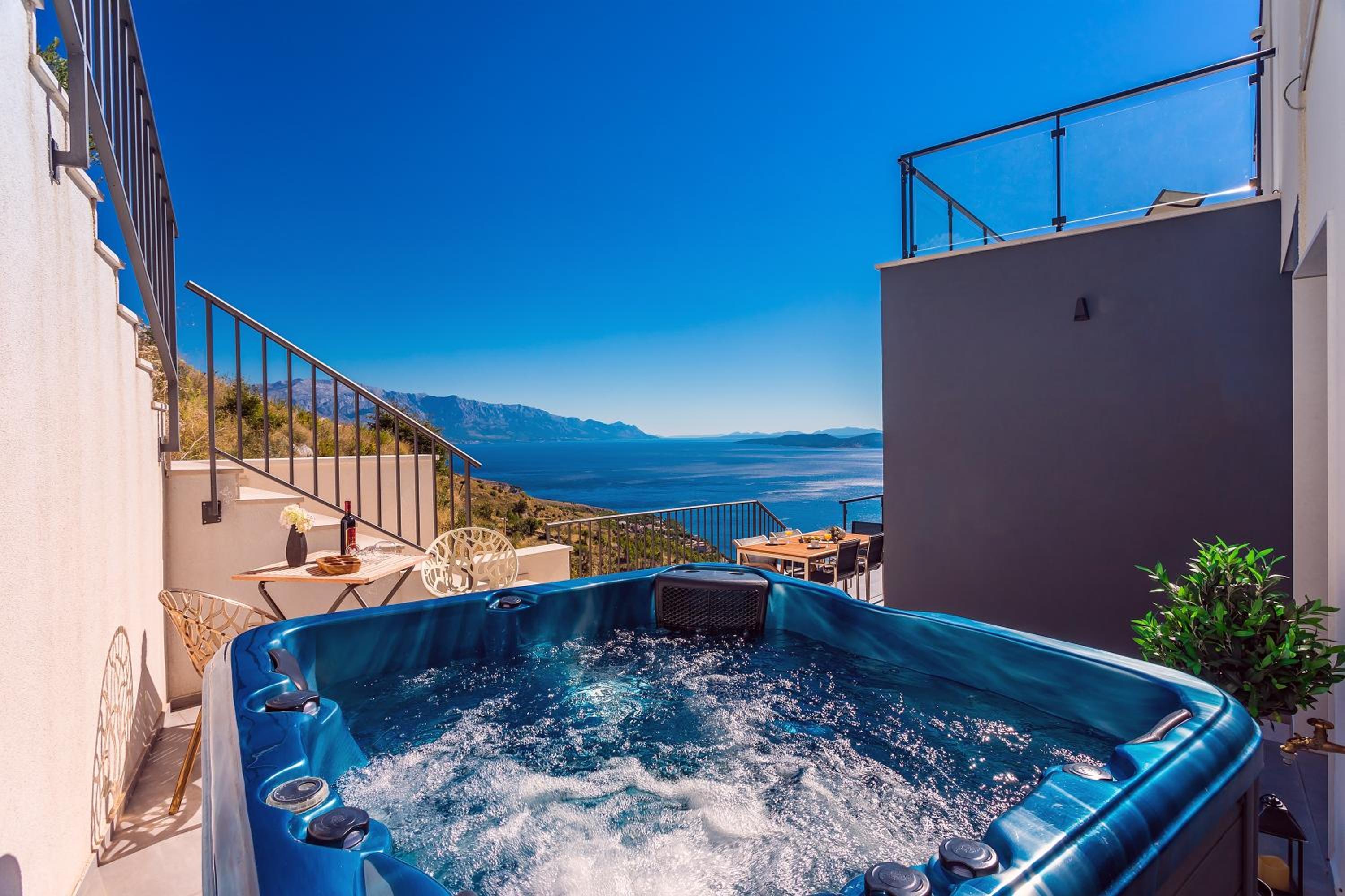 Villa Mia with private pool, Whirlpool, gym, sauna, seaviews view 5