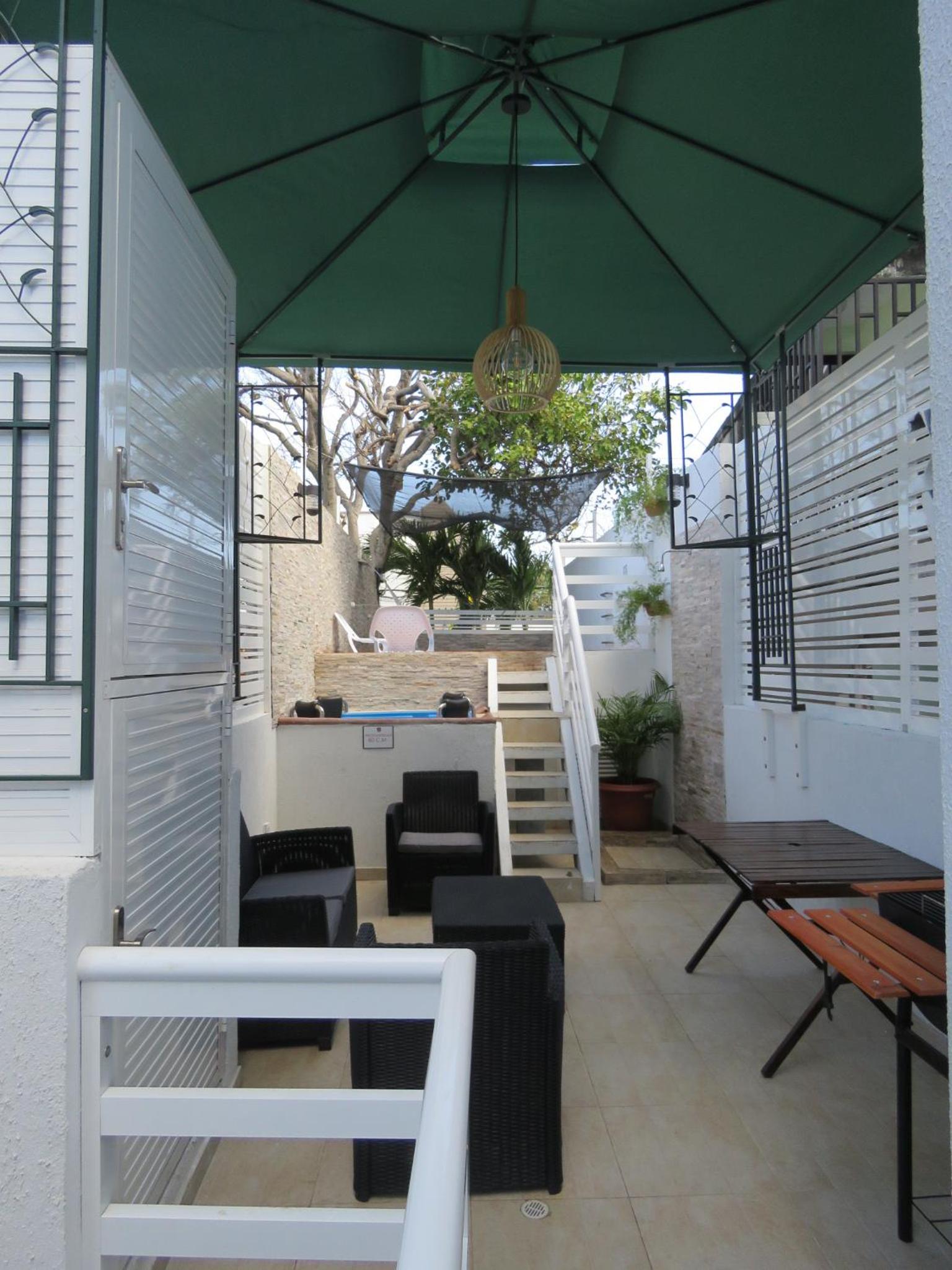 outdoor BBQ area