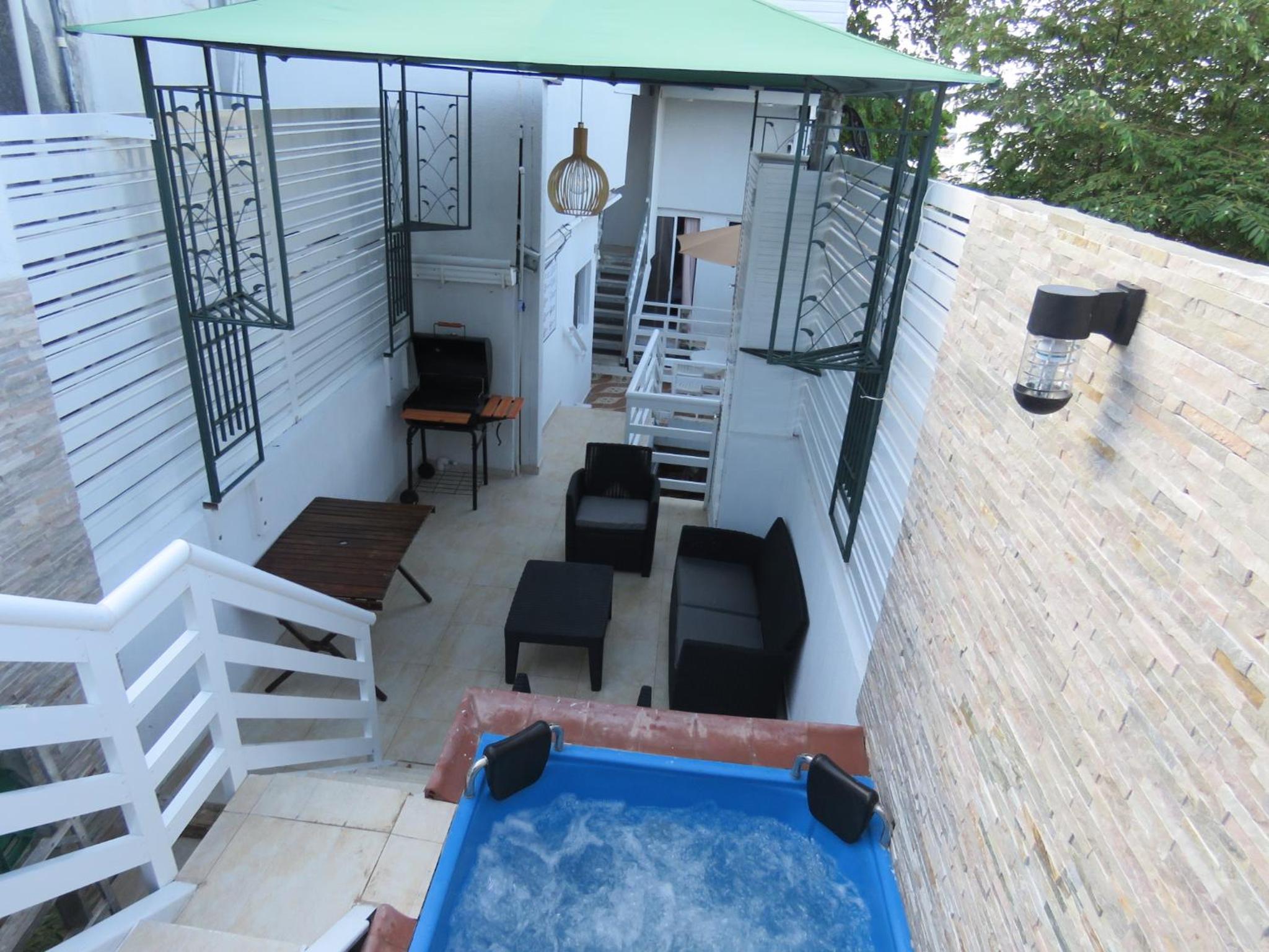 outdoor BBQ area