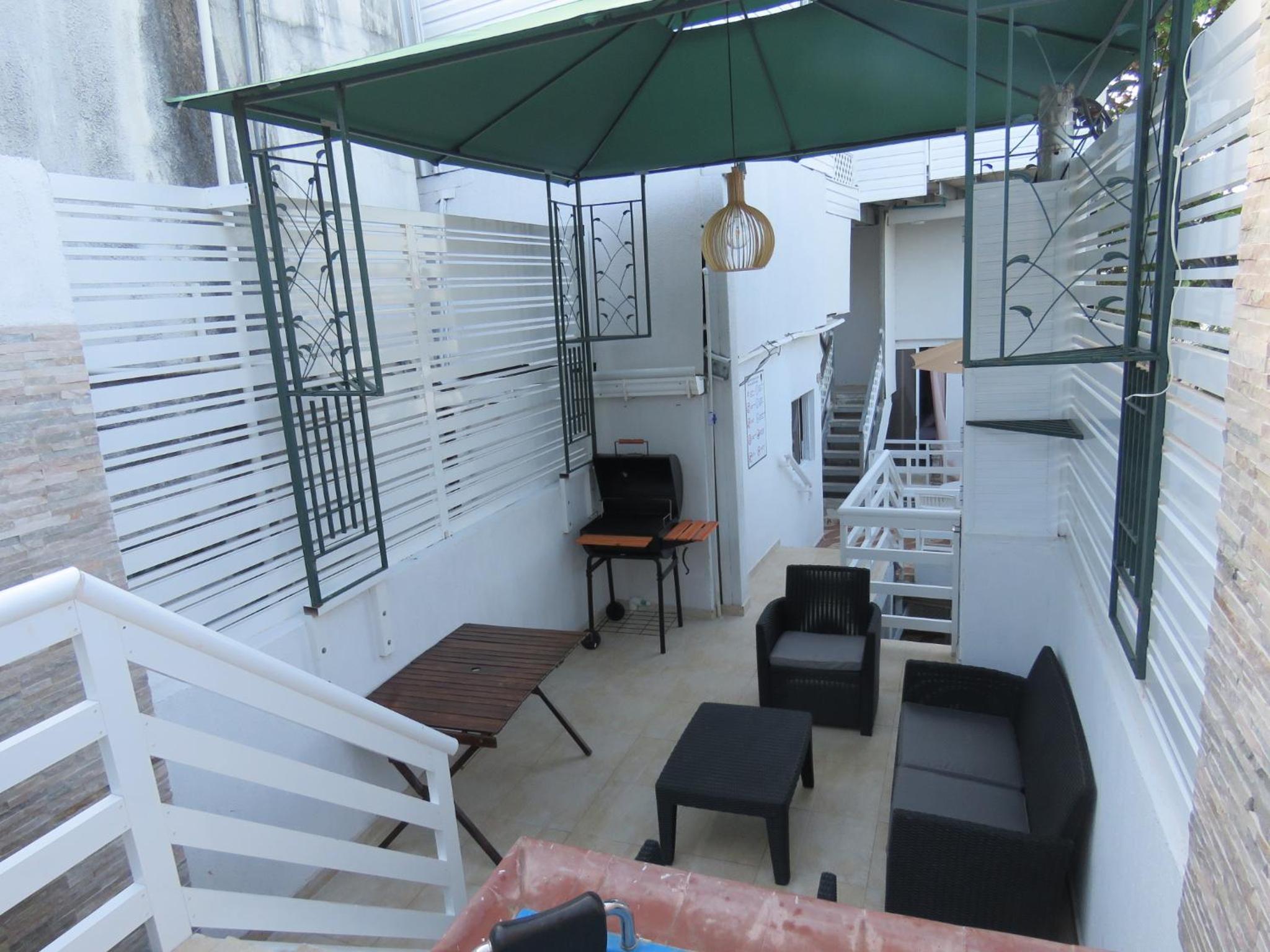 outdoor BBQ area