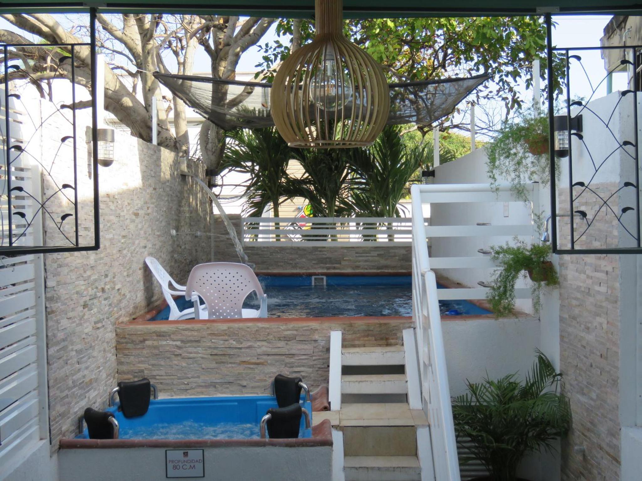 outdoor BBQ area