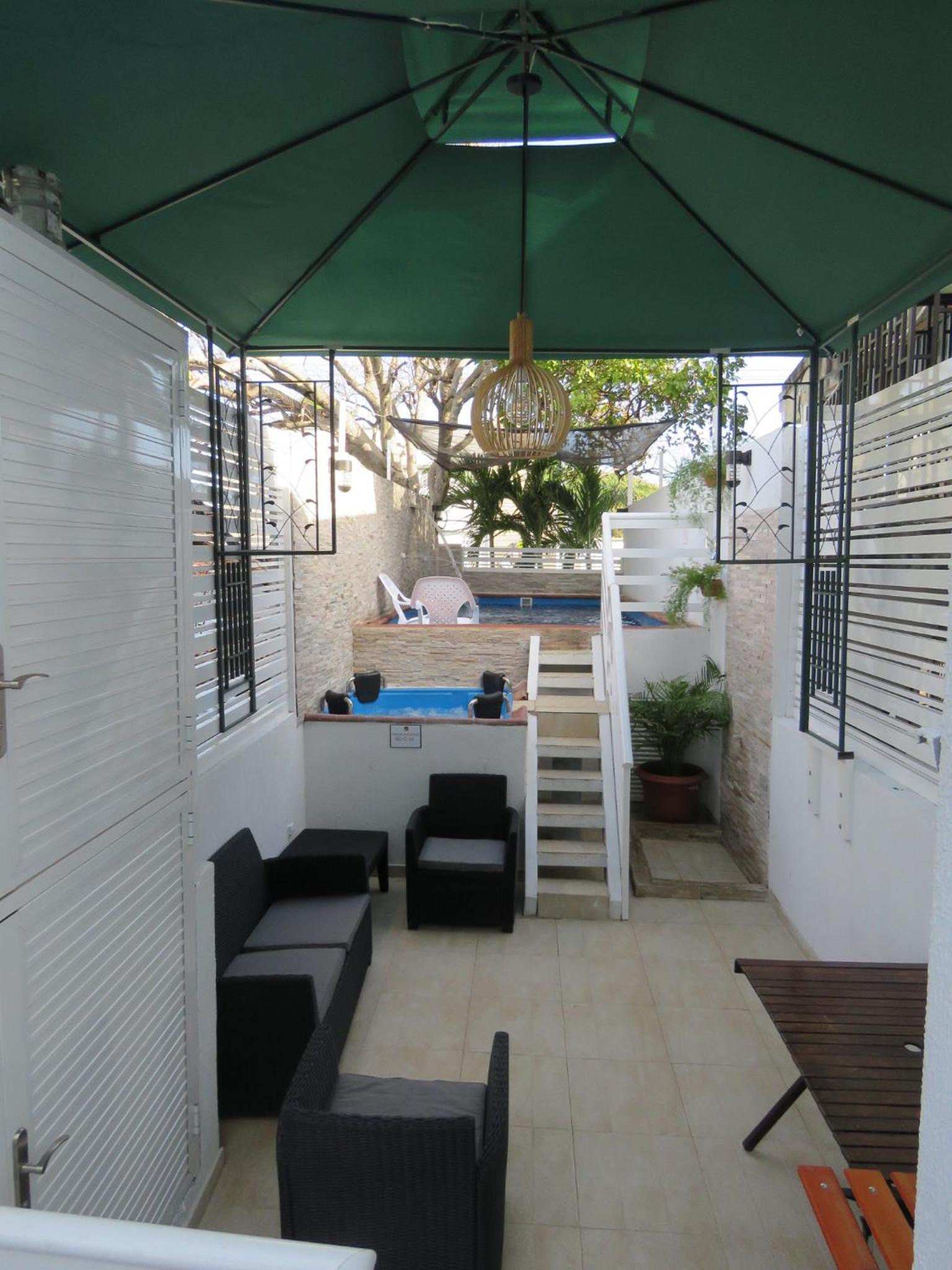 outdoor BBQ area