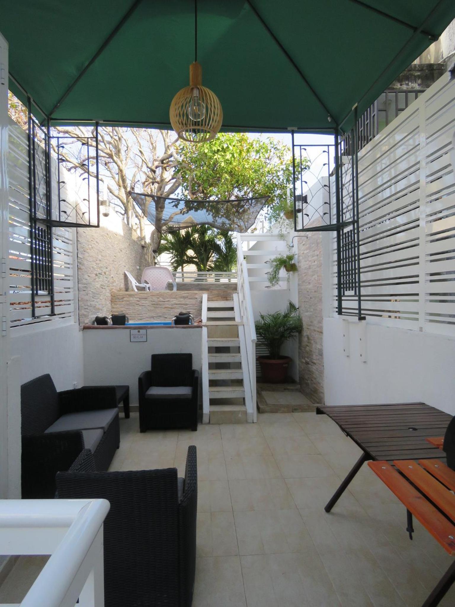 outdoor BBQ area