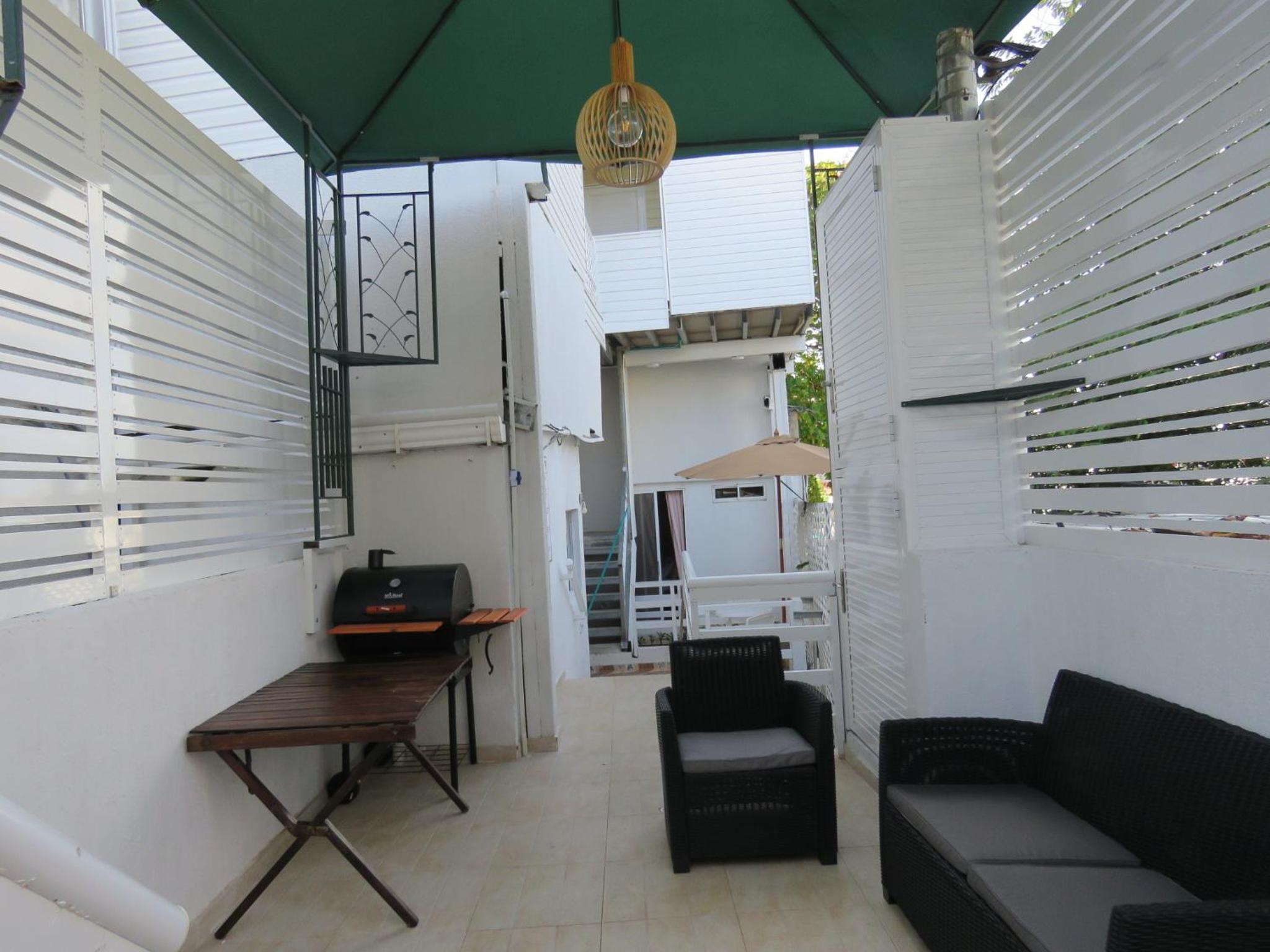 outdoor BBQ area