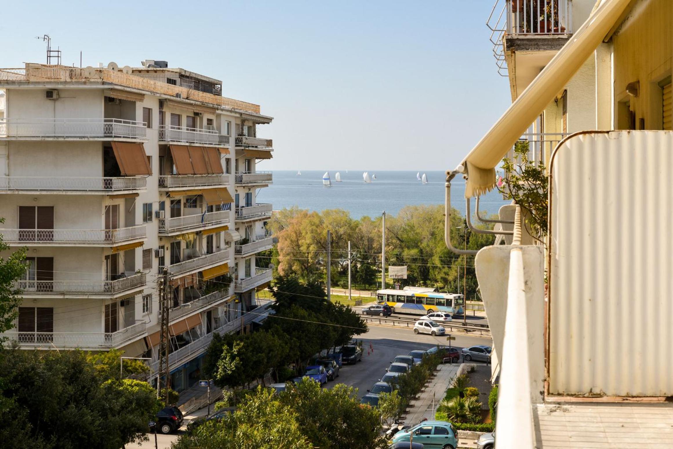 Athens Sea view 2 floor apartment next to Marina
