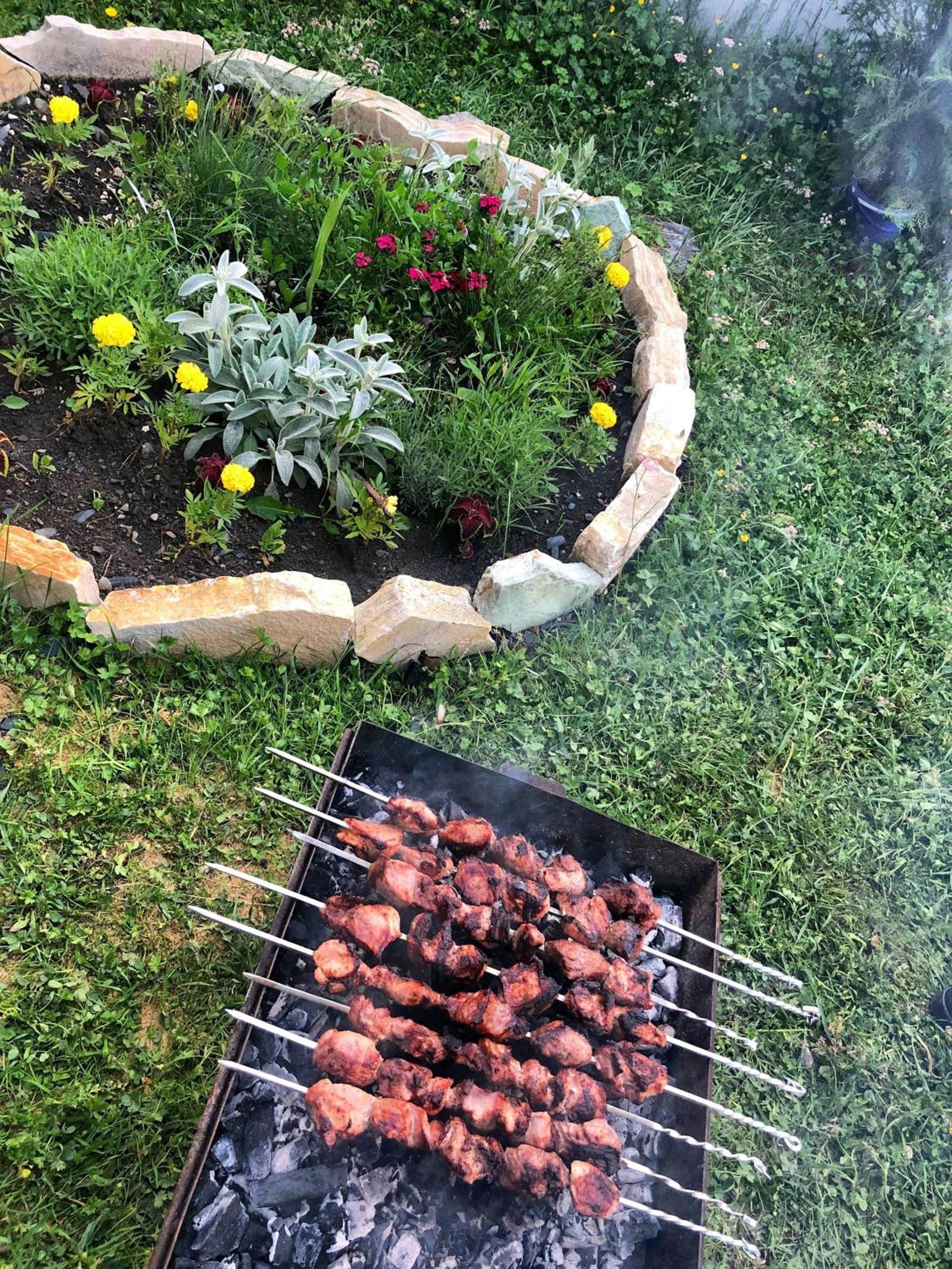 outdoor BBQ area