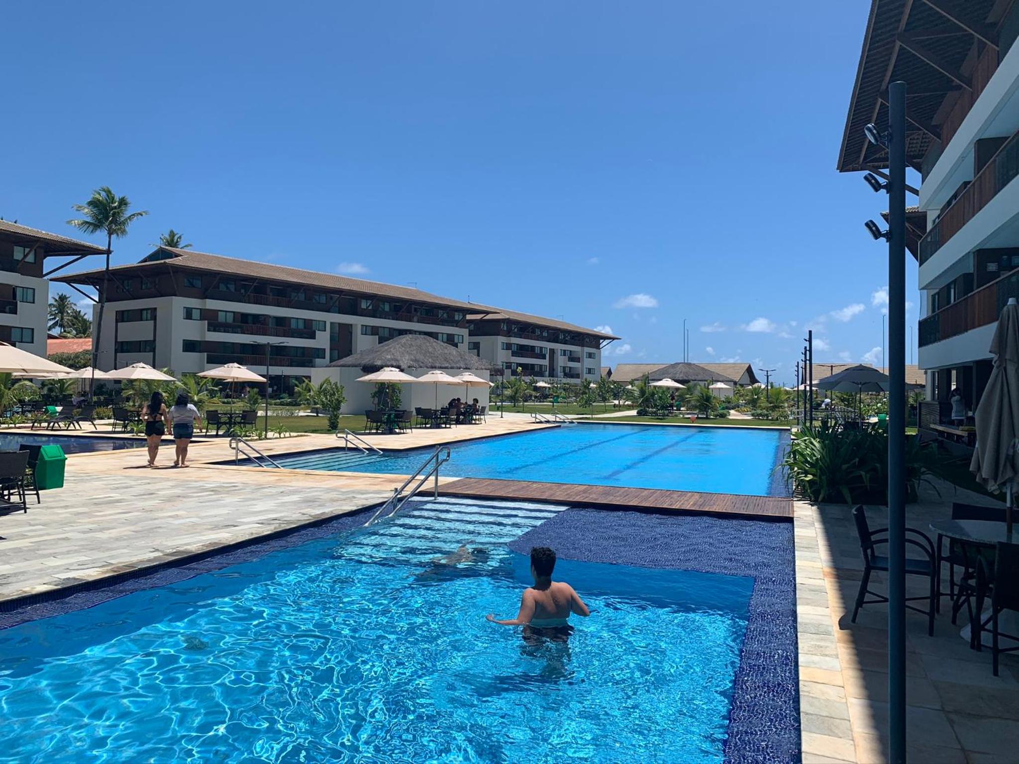 Flat Extraordinário Beira Mar em Porto de Galinhas com pé na areia Cupe Beach Living view 4