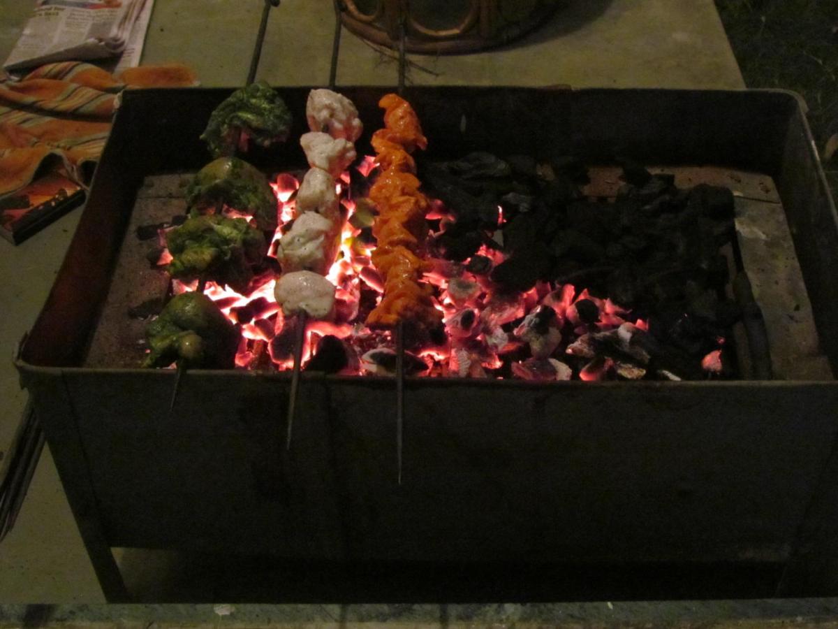 outdoor BBQ area