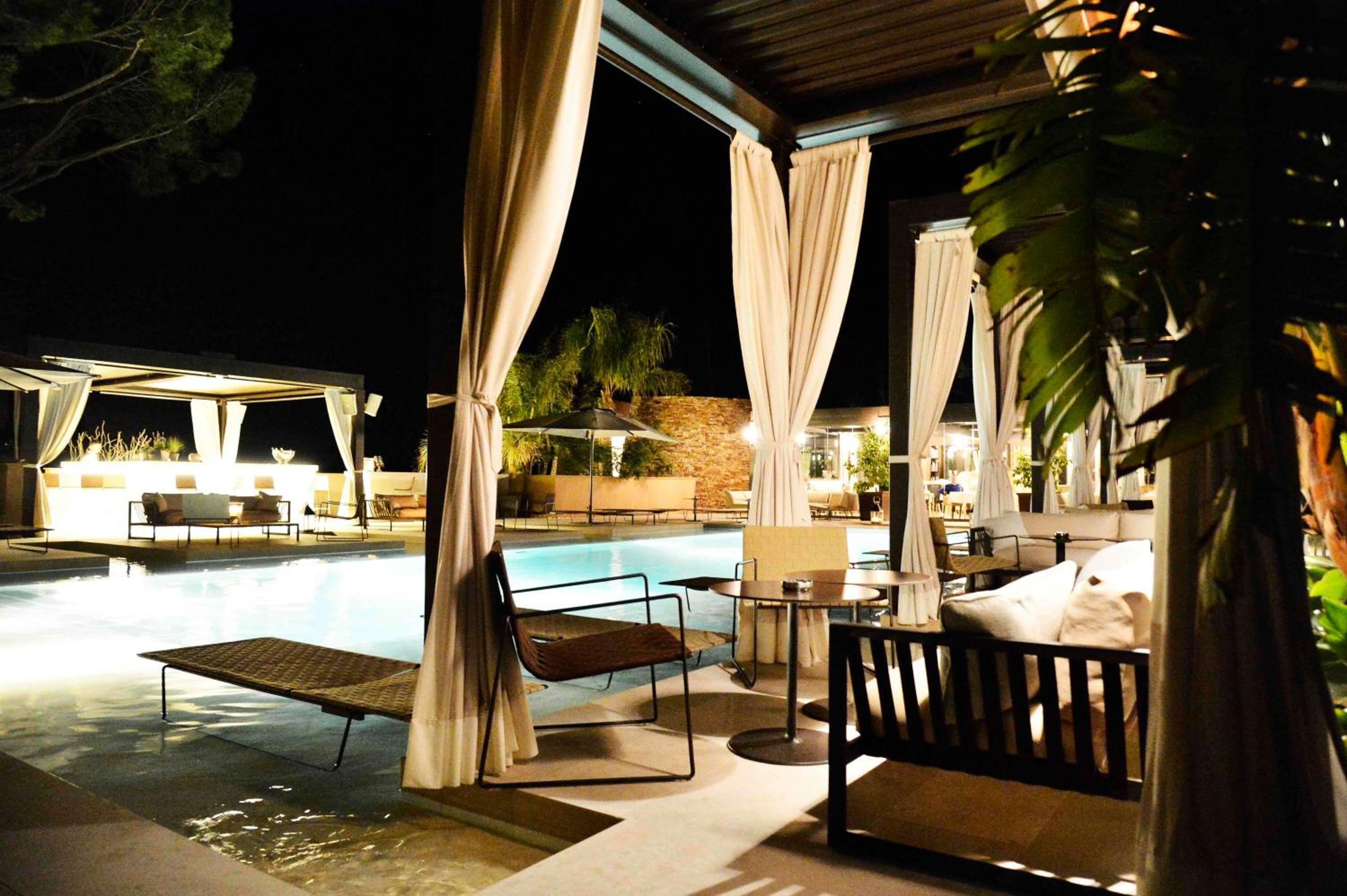 outdoor BBQ area