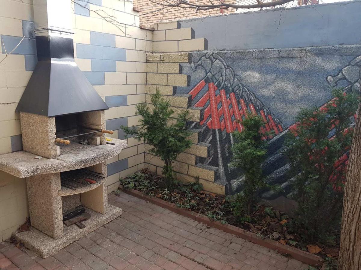 outdoor BBQ area