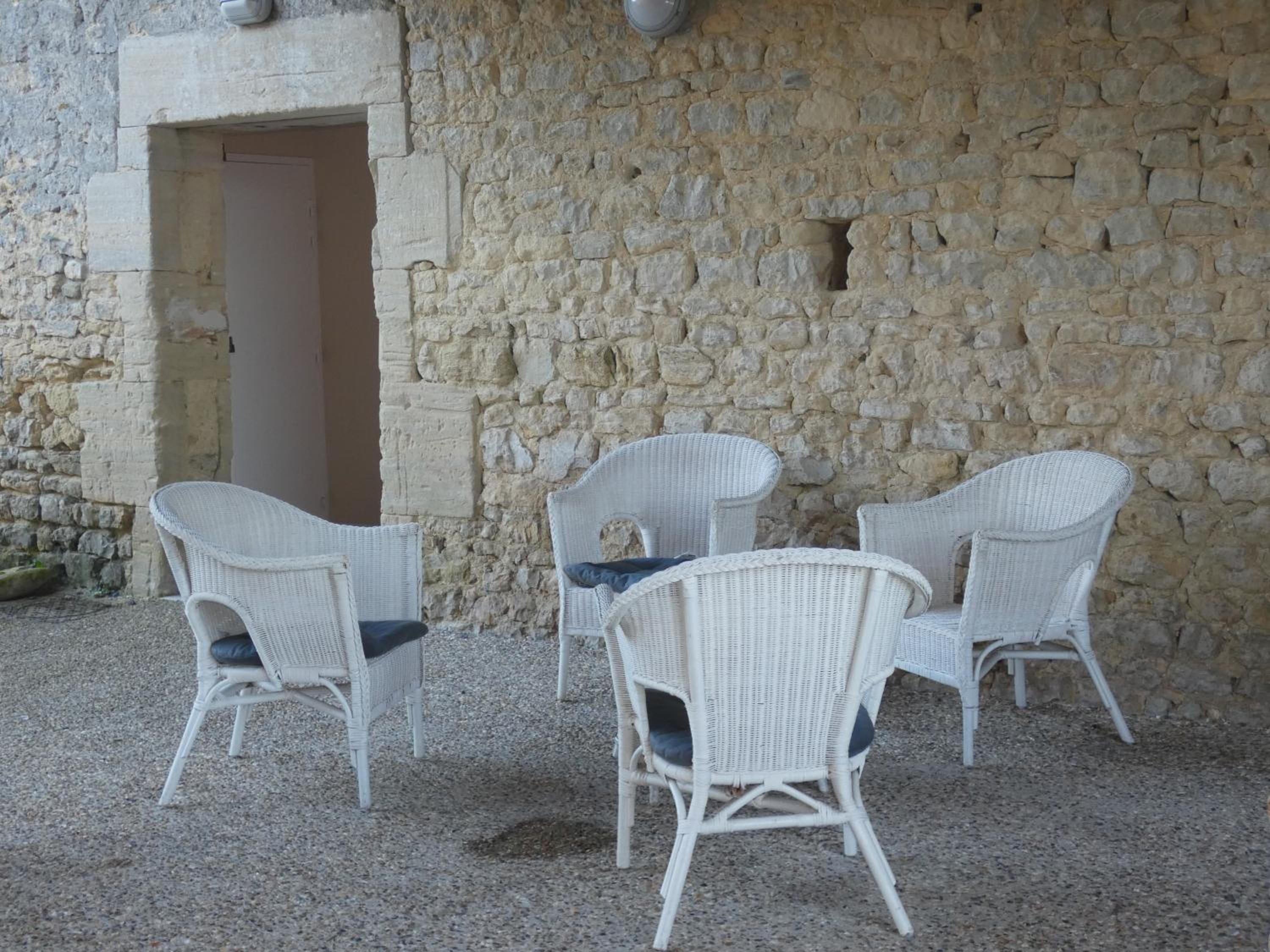 outdoor BBQ area
