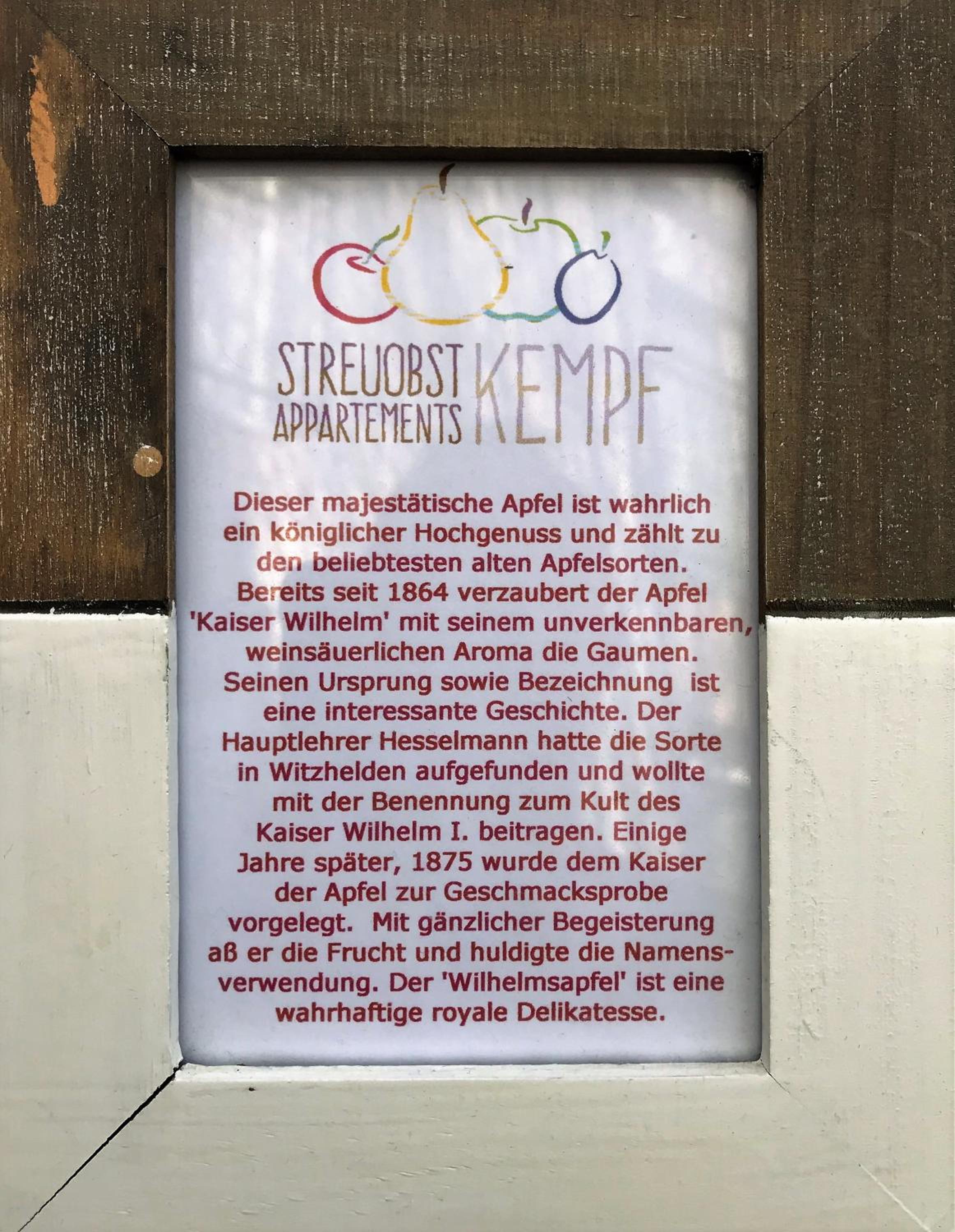 Kaiser Wilhelm - Appartement mit Saunanutzung