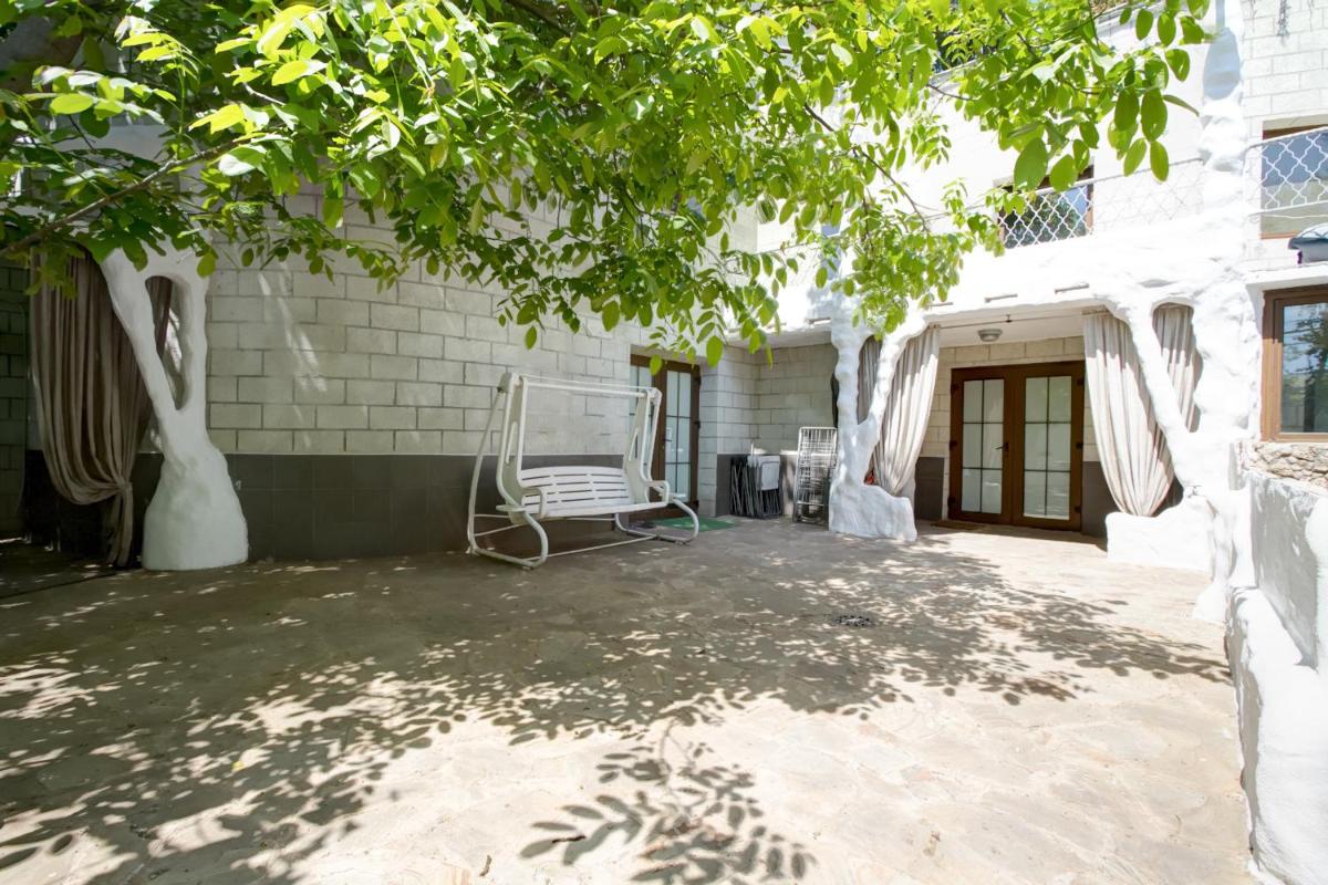 outdoor BBQ area