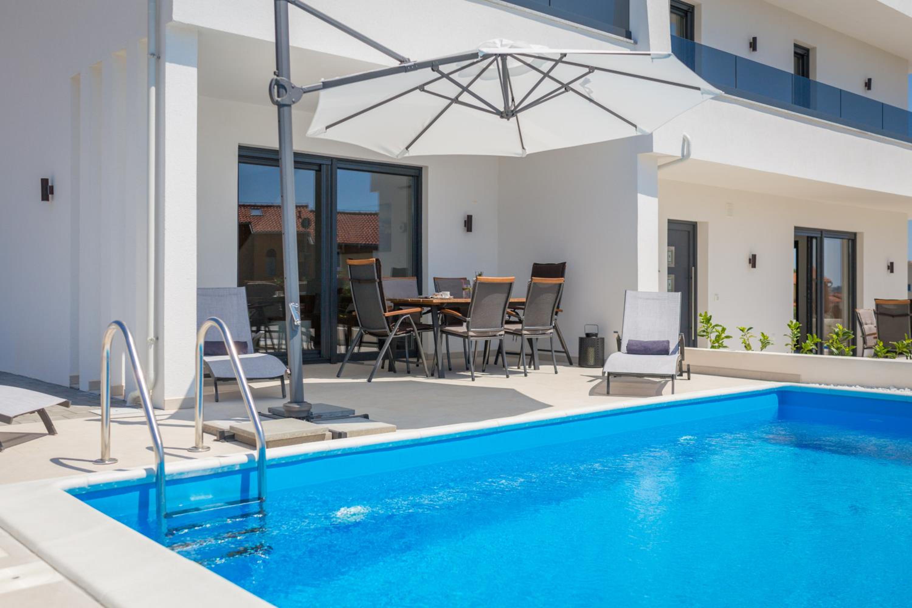 Villa Nadija with heated pool view 5
