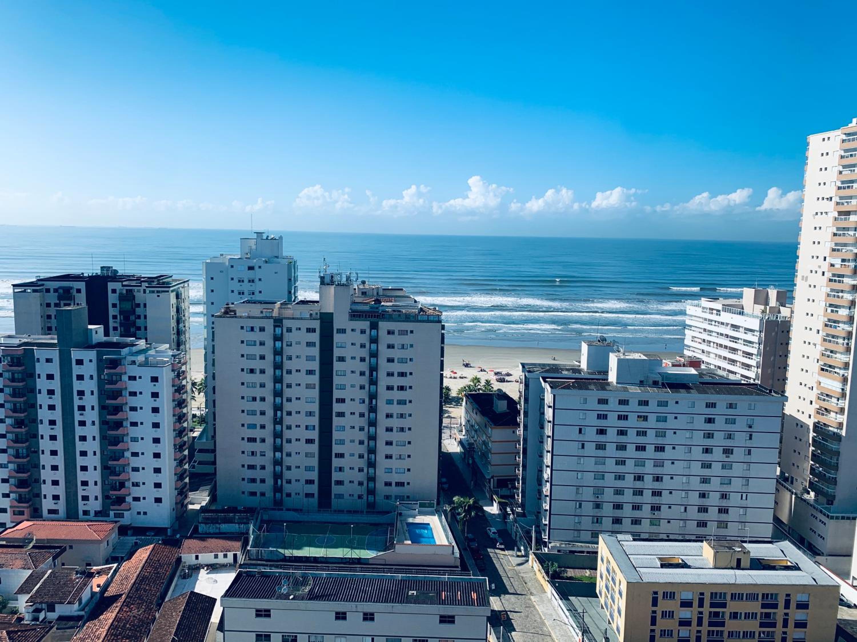 Último andar, varanda gourmet, vista da praia