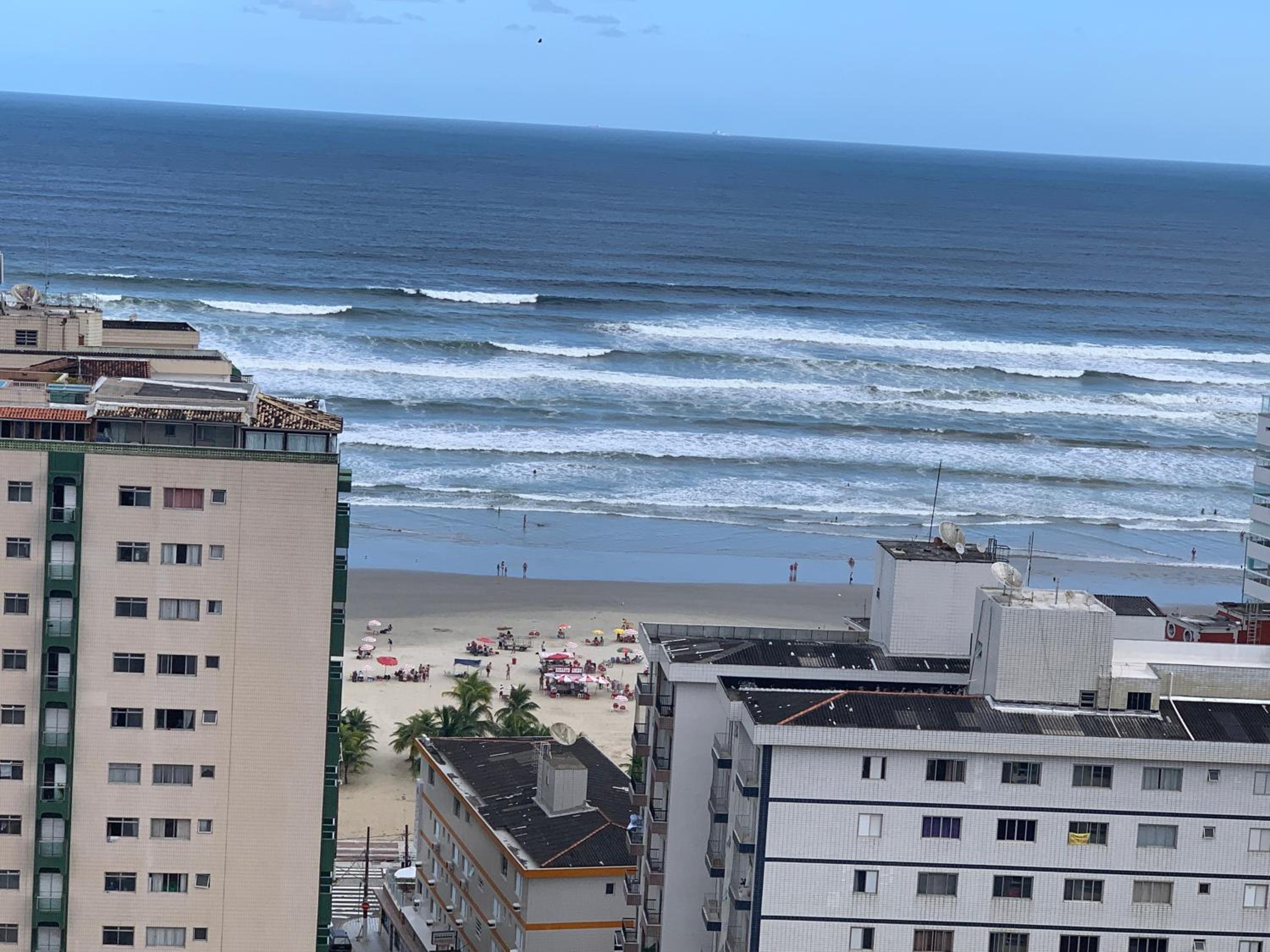 Último andar, varanda gourmet, vista da praia