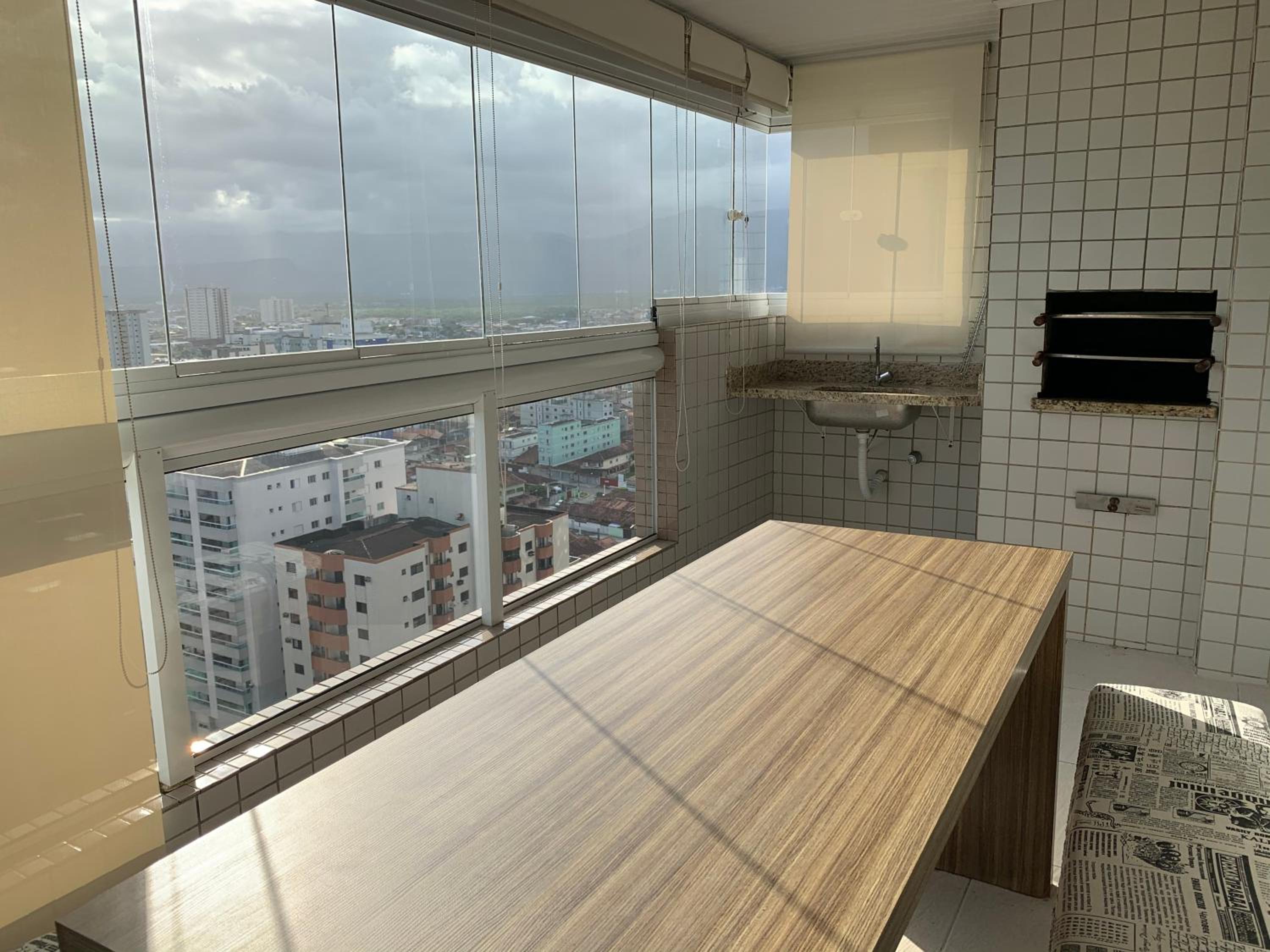 Último andar, varanda gourmet, vista da praia