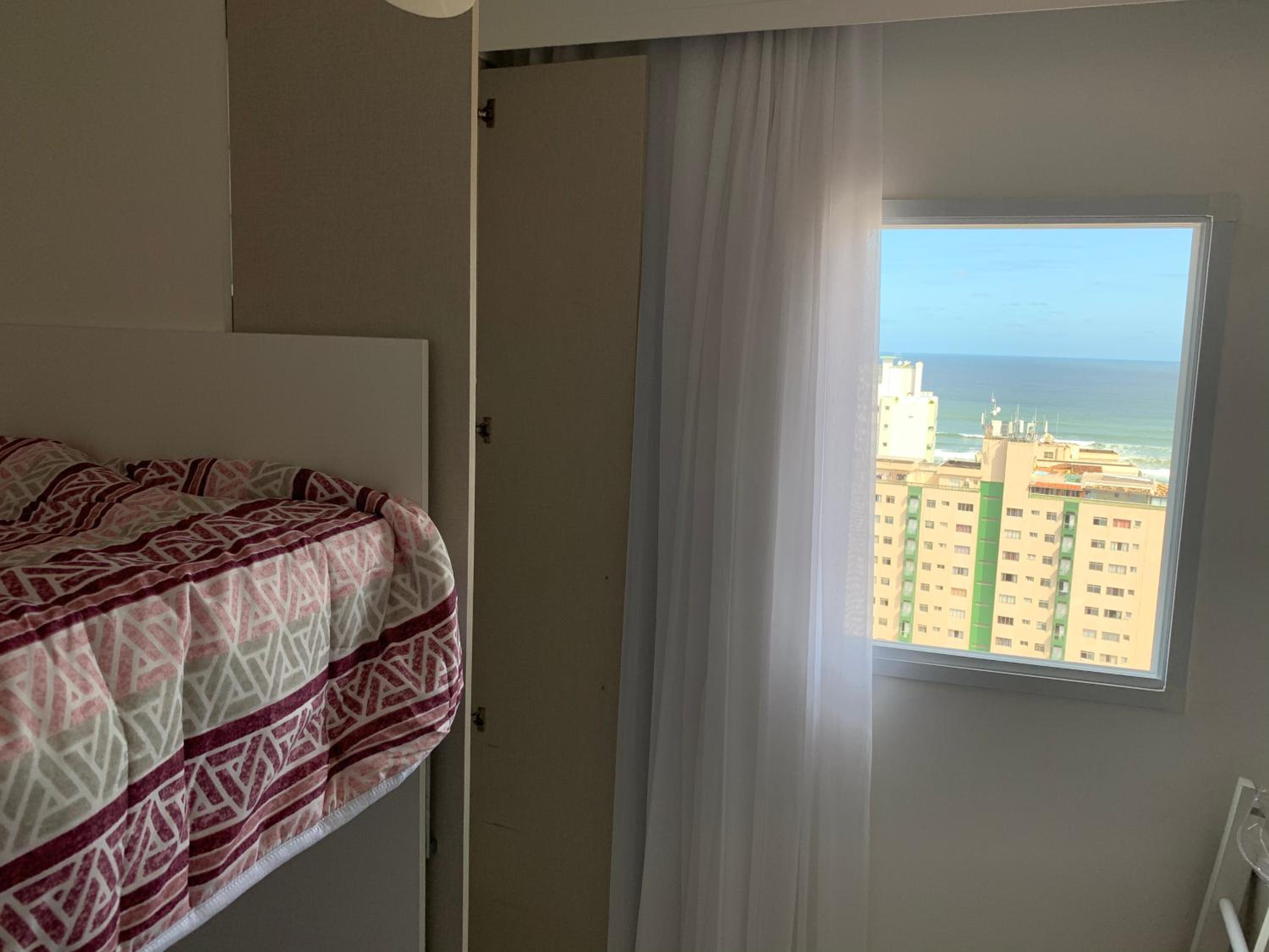 Último andar, varanda gourmet, vista da praia