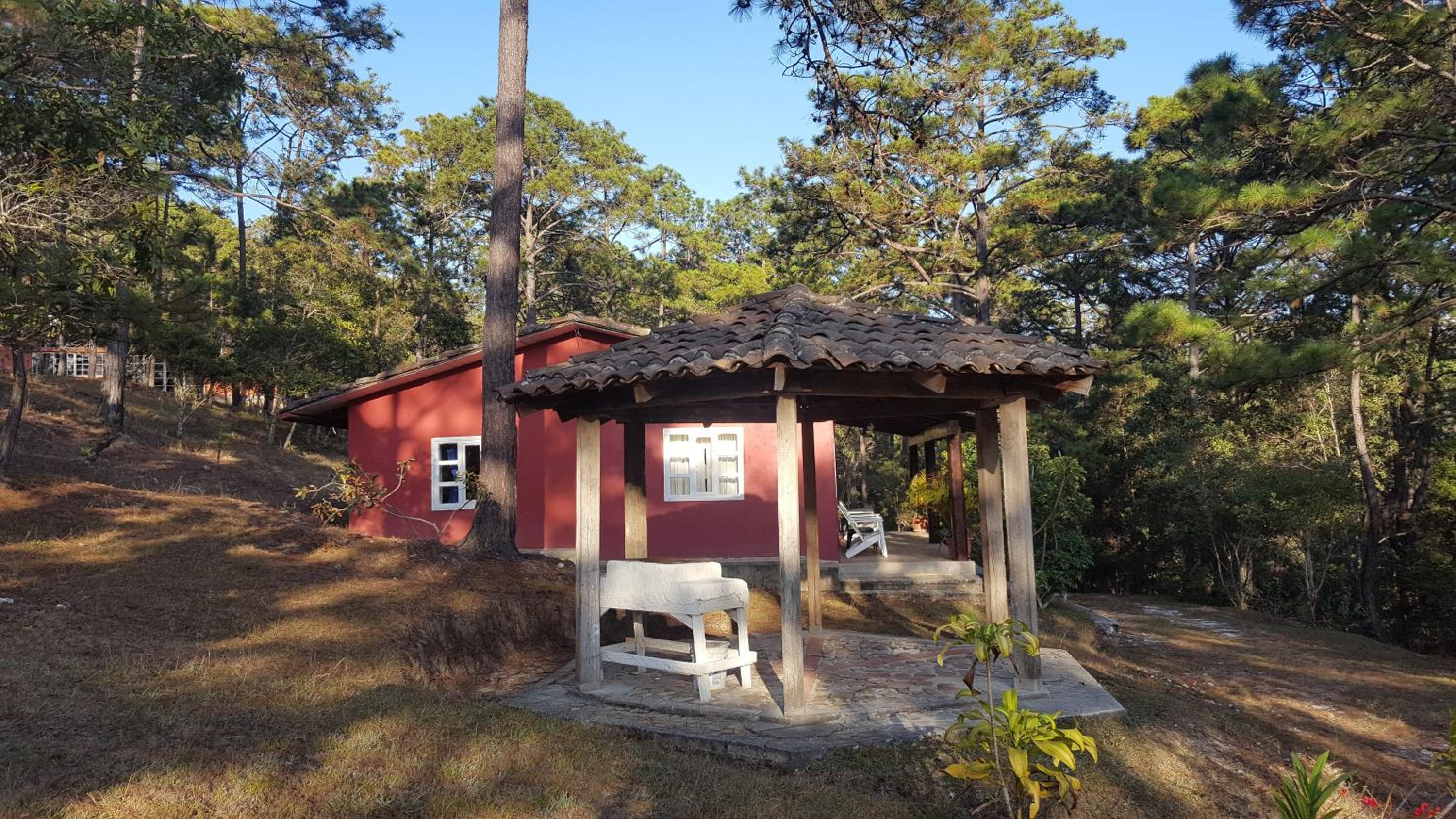 outdoor BBQ area