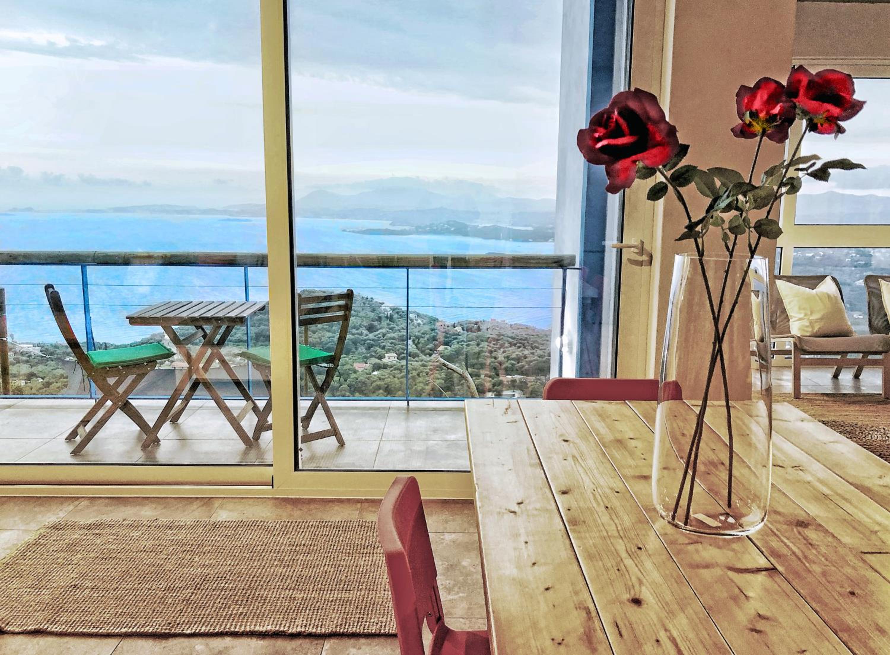 Hotel House Sienna of Villa Intaba Best Views Corfiot Riviera Corfu Island Greece Contemporary Design Pool with Spectacular Sea VIEWS close to Ipsos Beach - Image 1