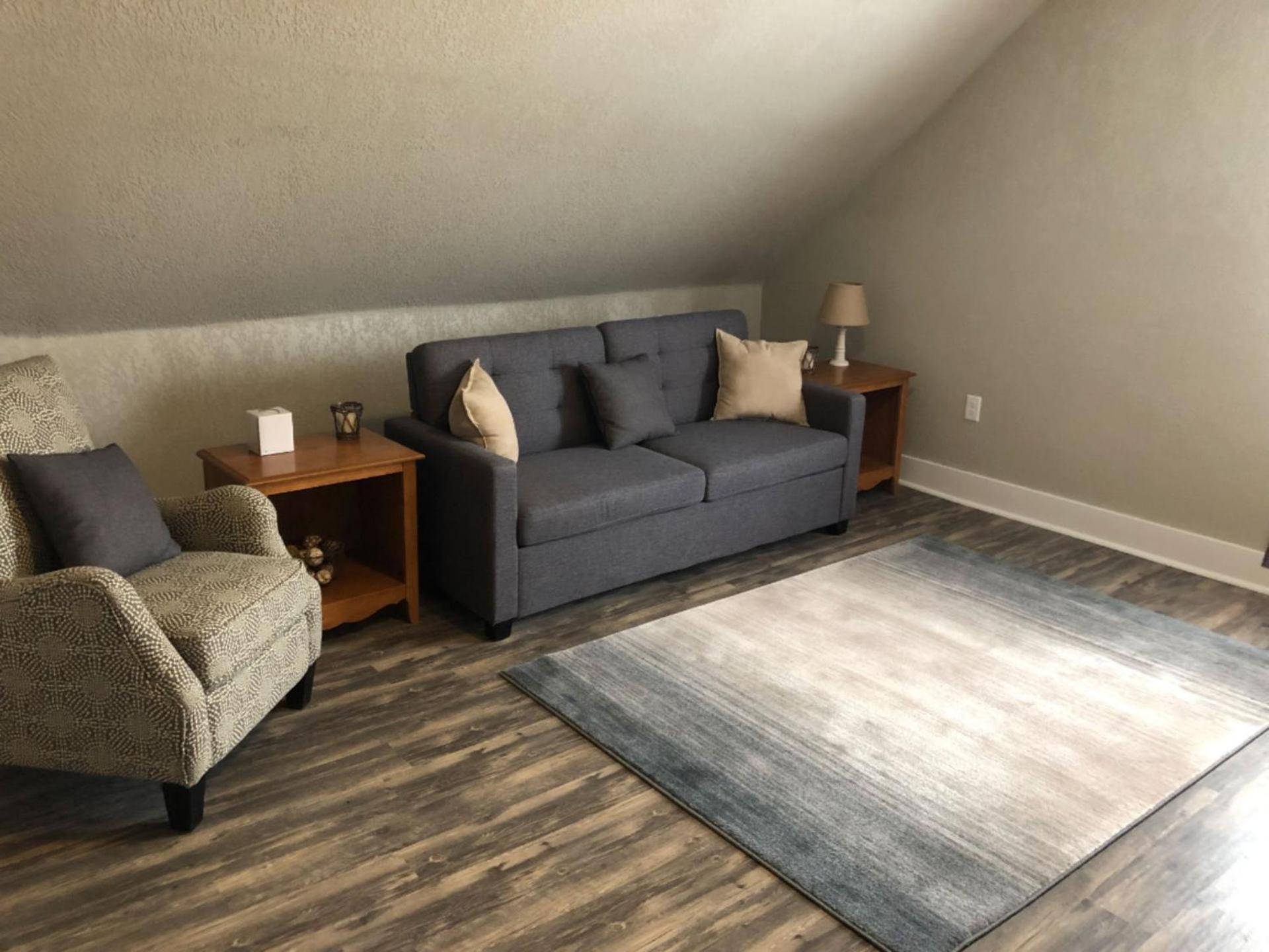 Spacious Rustic Downtown Market St 1 Bedroom Apt, Sleeps Up to 5, Steps to Honeywell & Eagles Theatre view 4