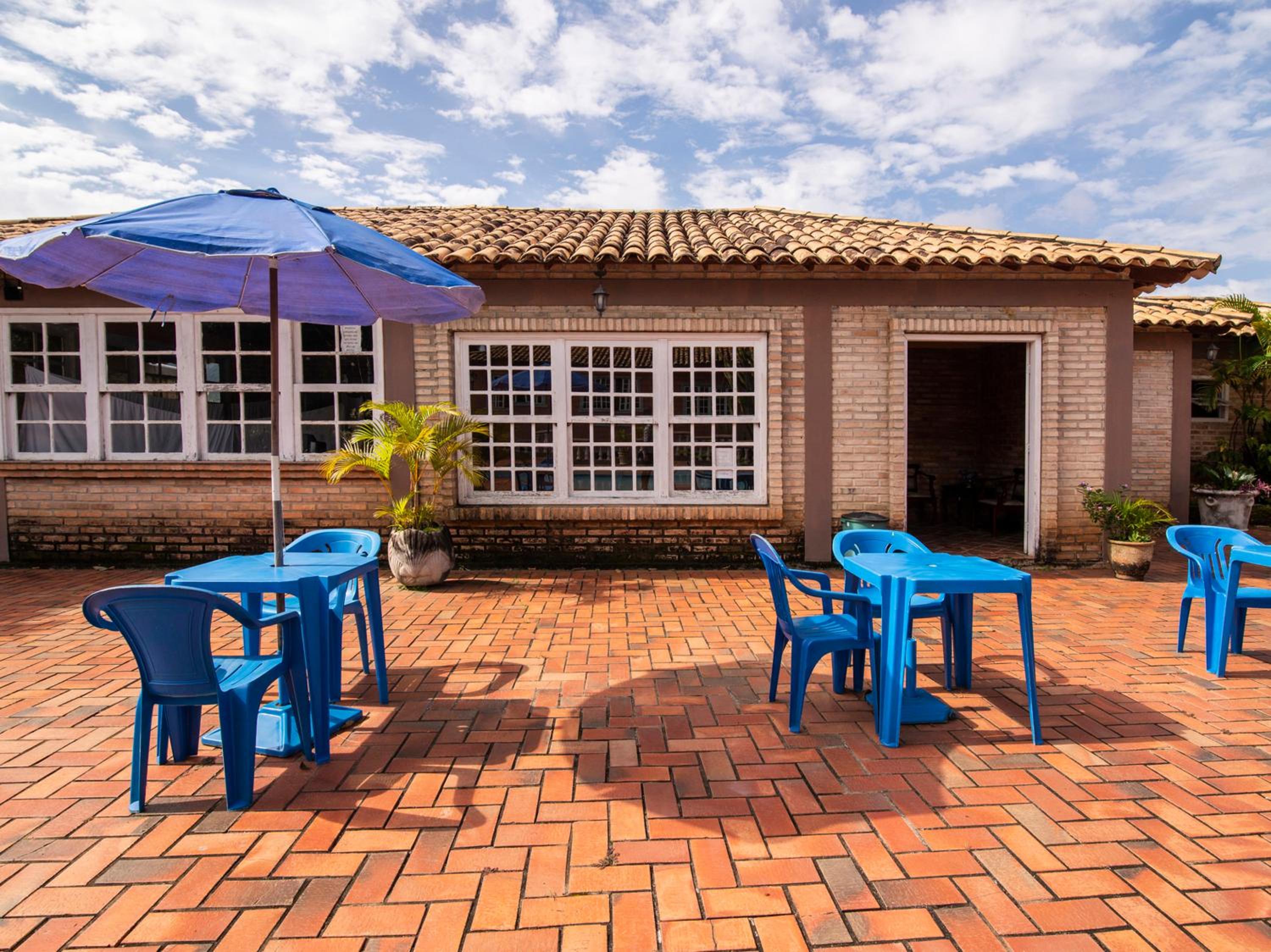 outdoor BBQ area