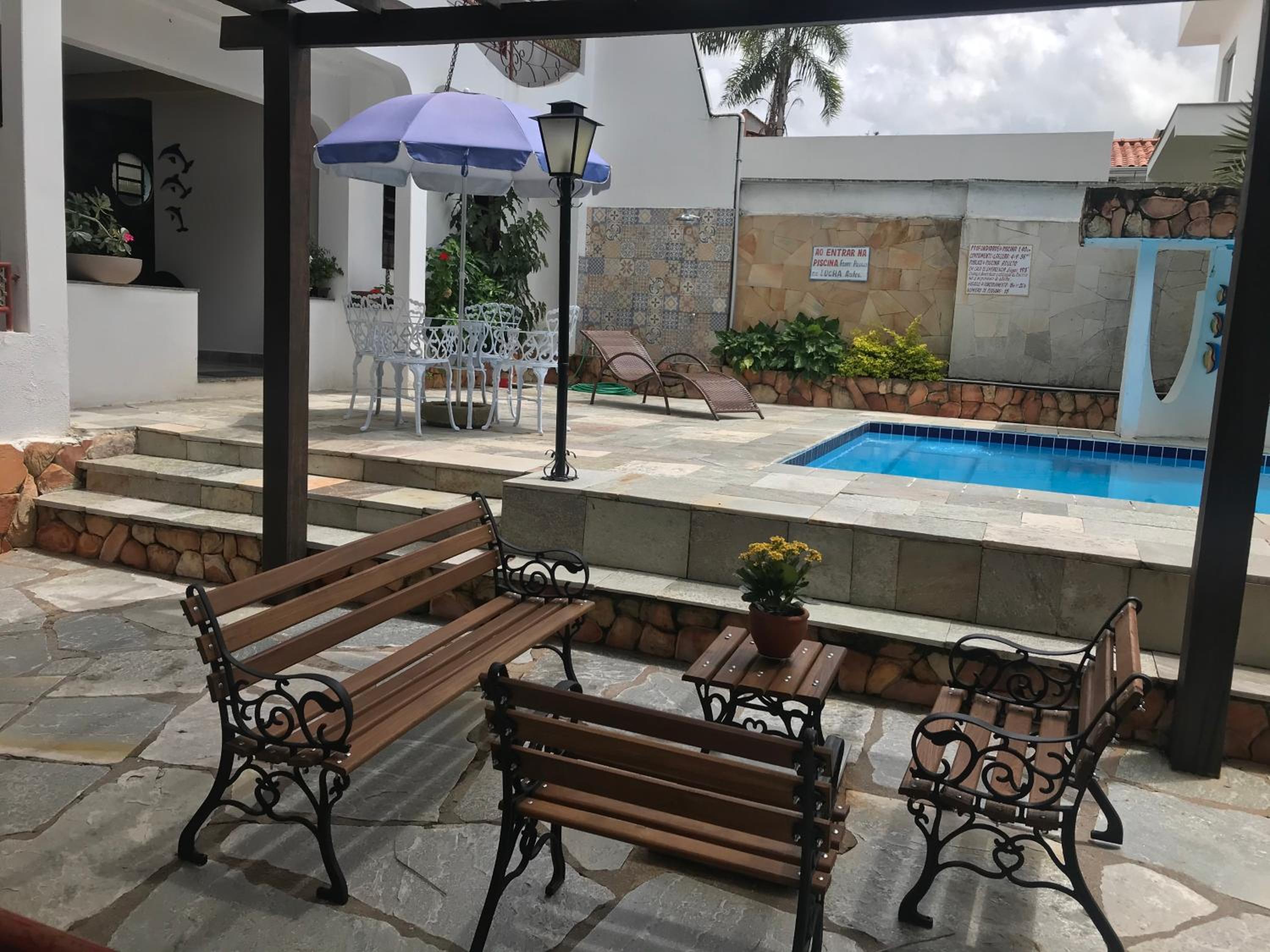 outdoor BBQ area