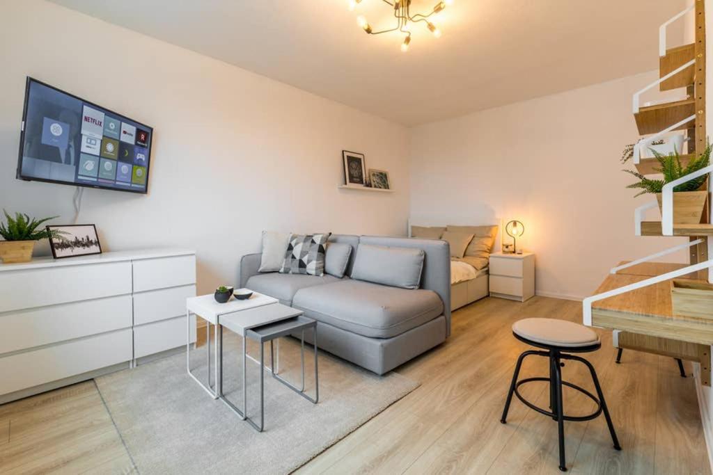 Sauber und modern, Netflix, Wifi, Leipzig Flair, Küche en Leipzig