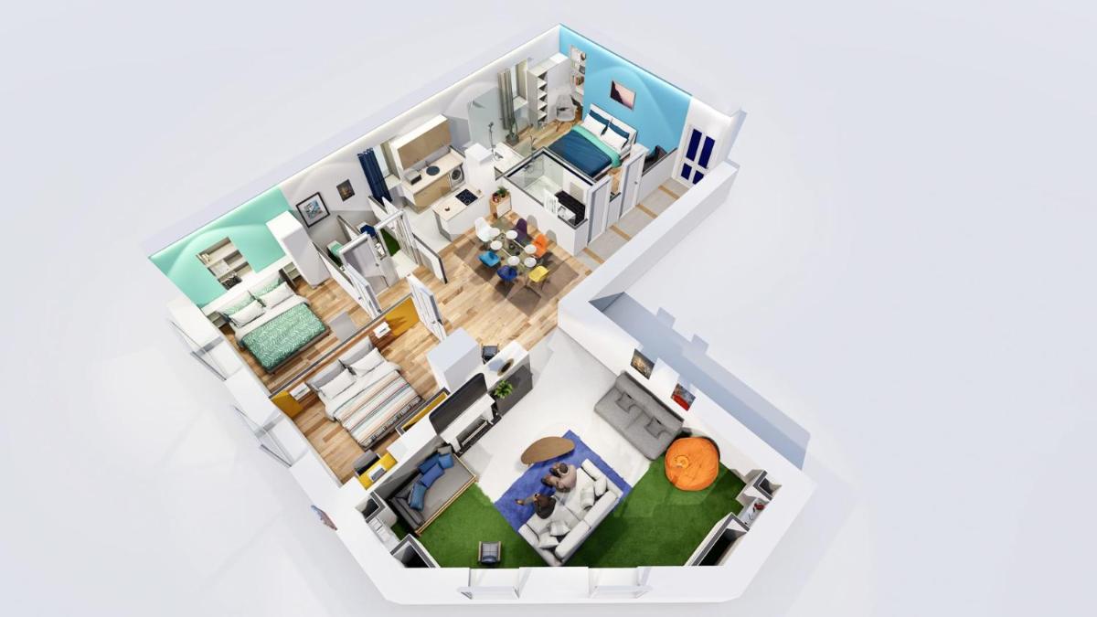 BIG Flat - 2 FREE Parking - Virtual Visit ! photo 3