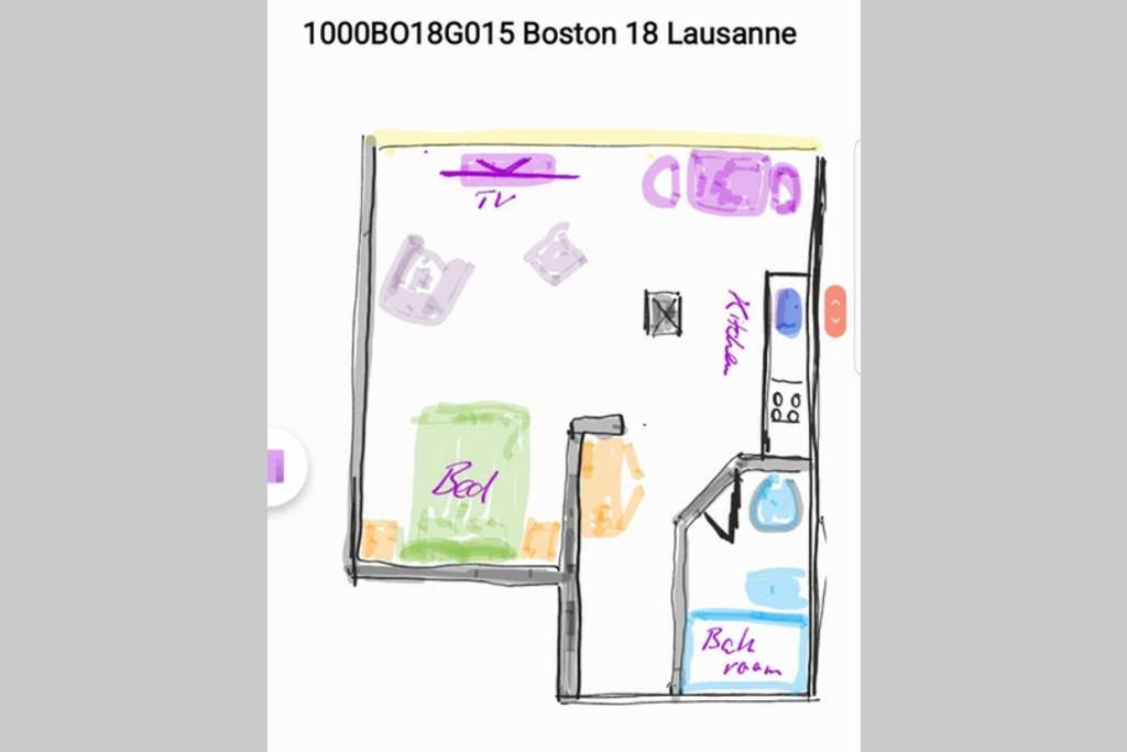 HSH Boston - Moderne Junior Suite-Apartment 36 m2 - Lausanne