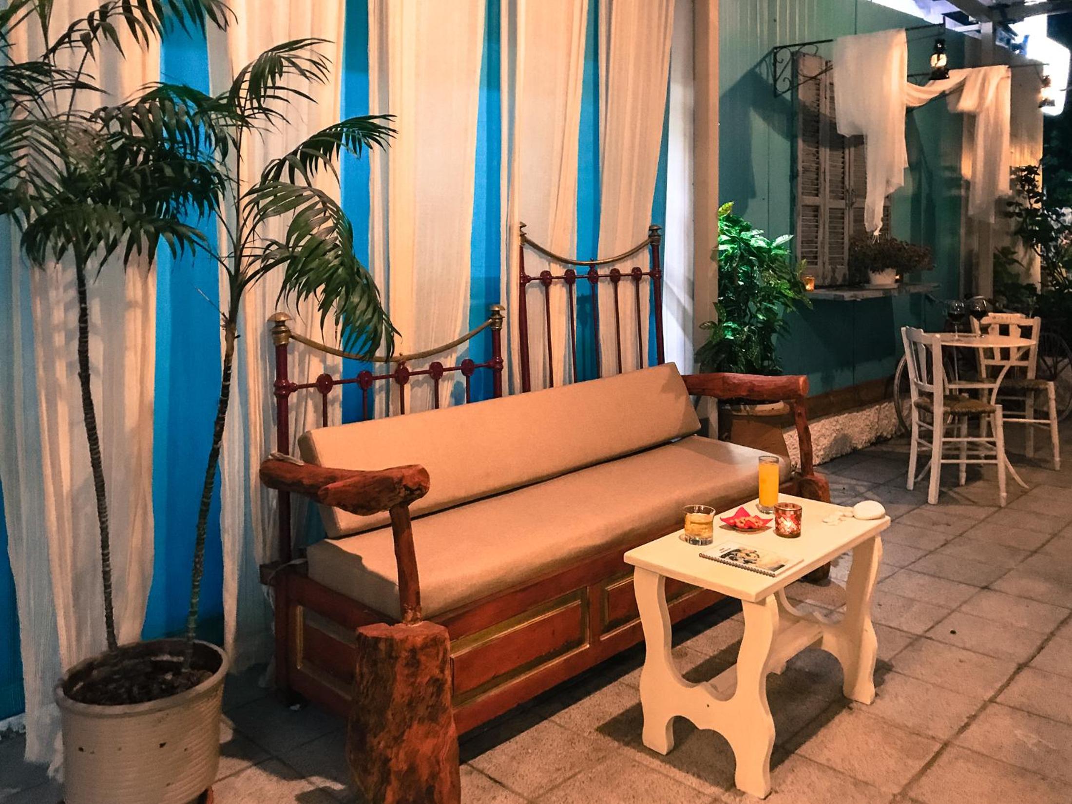 outdoor BBQ area