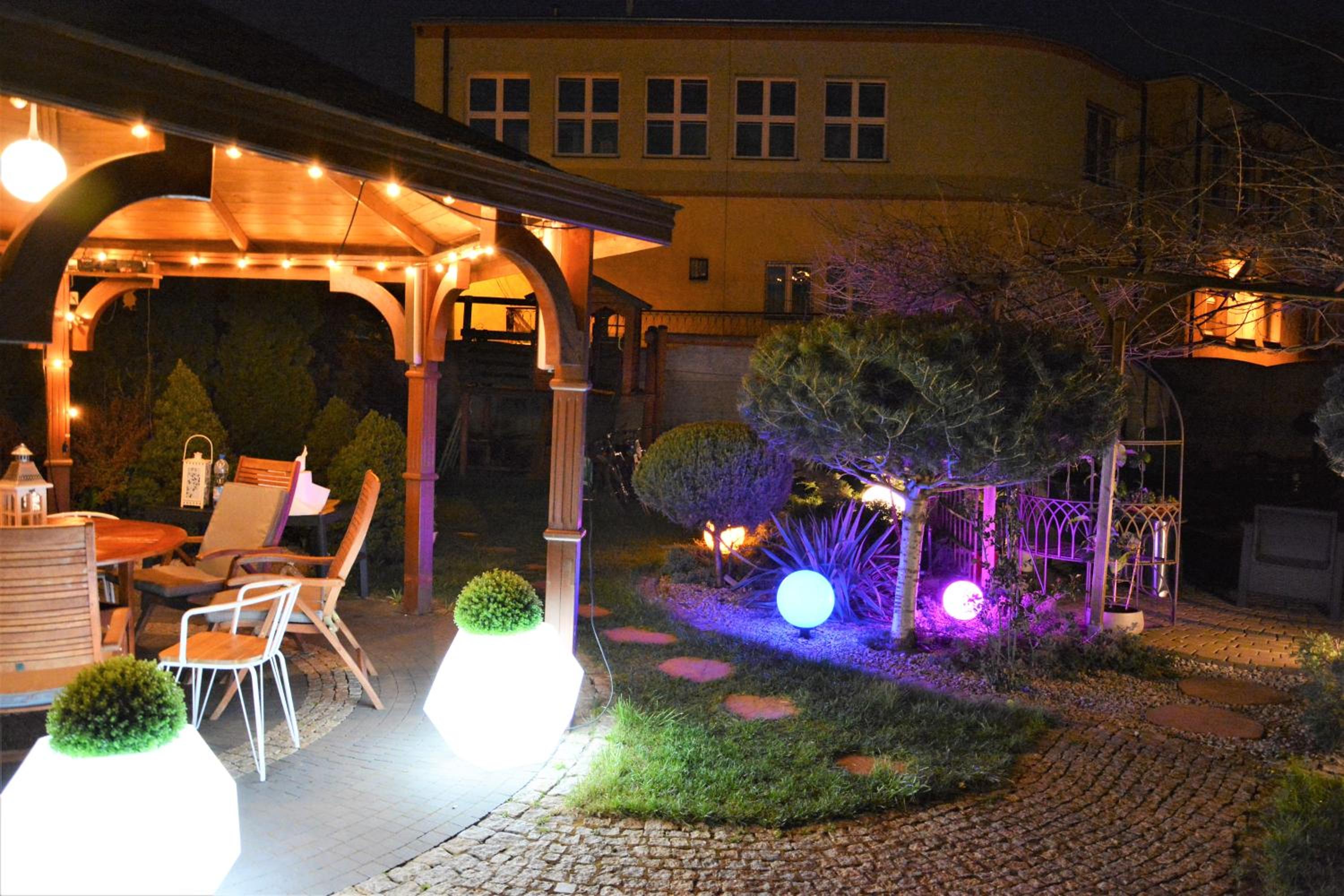outdoor BBQ area