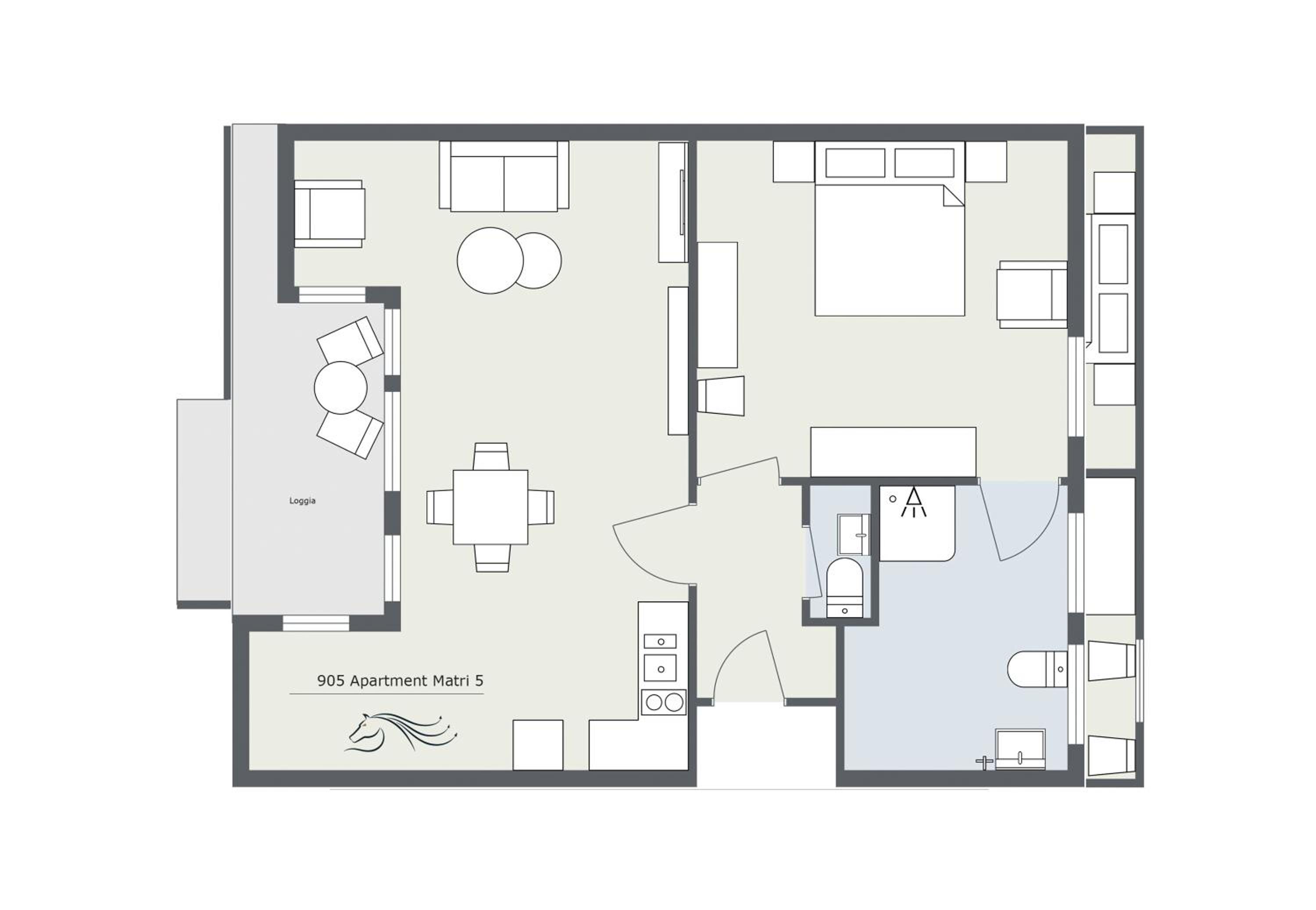 Apartmenthaus Matri by Pferd auf Wolke