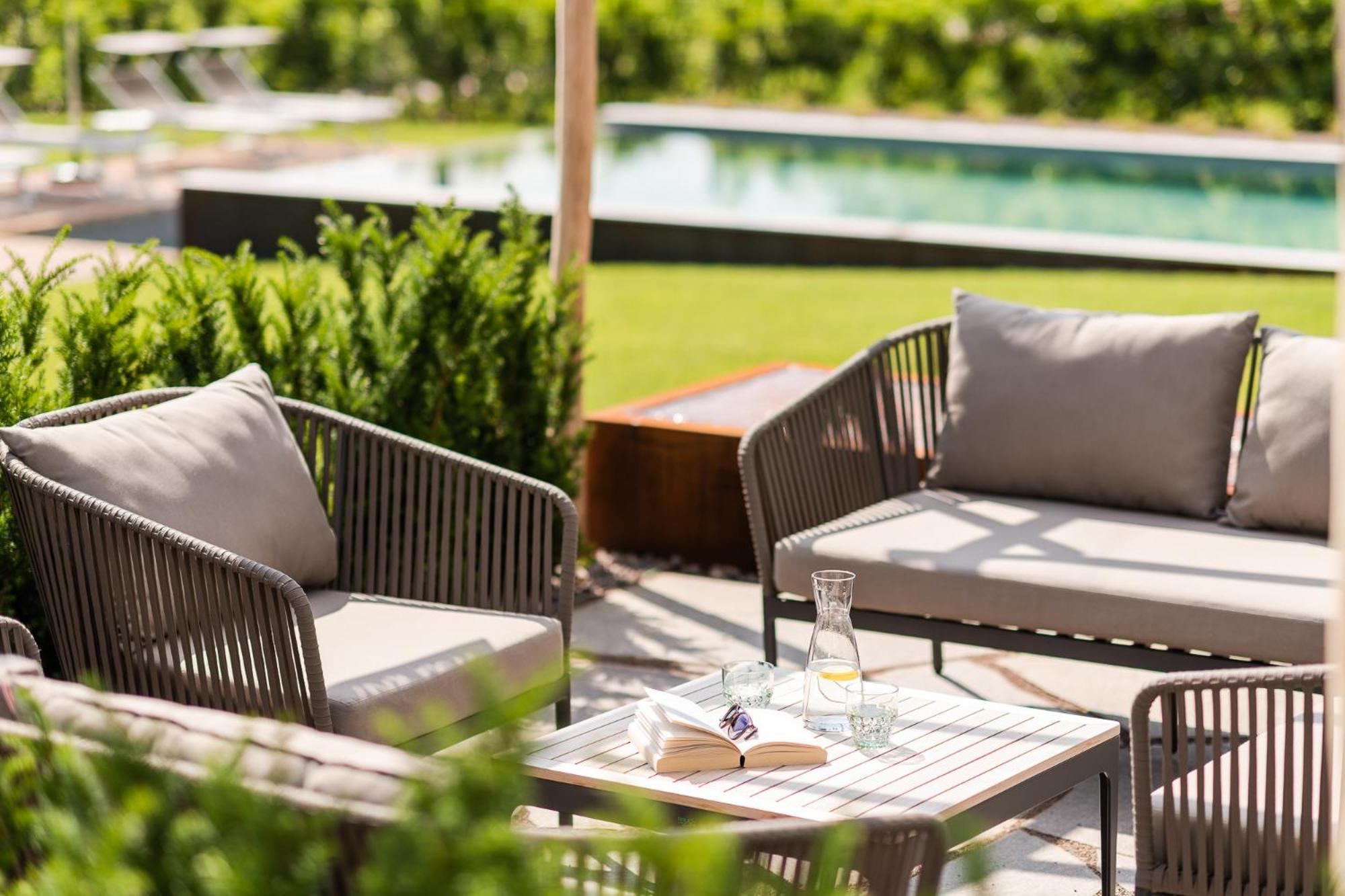 outdoor BBQ area