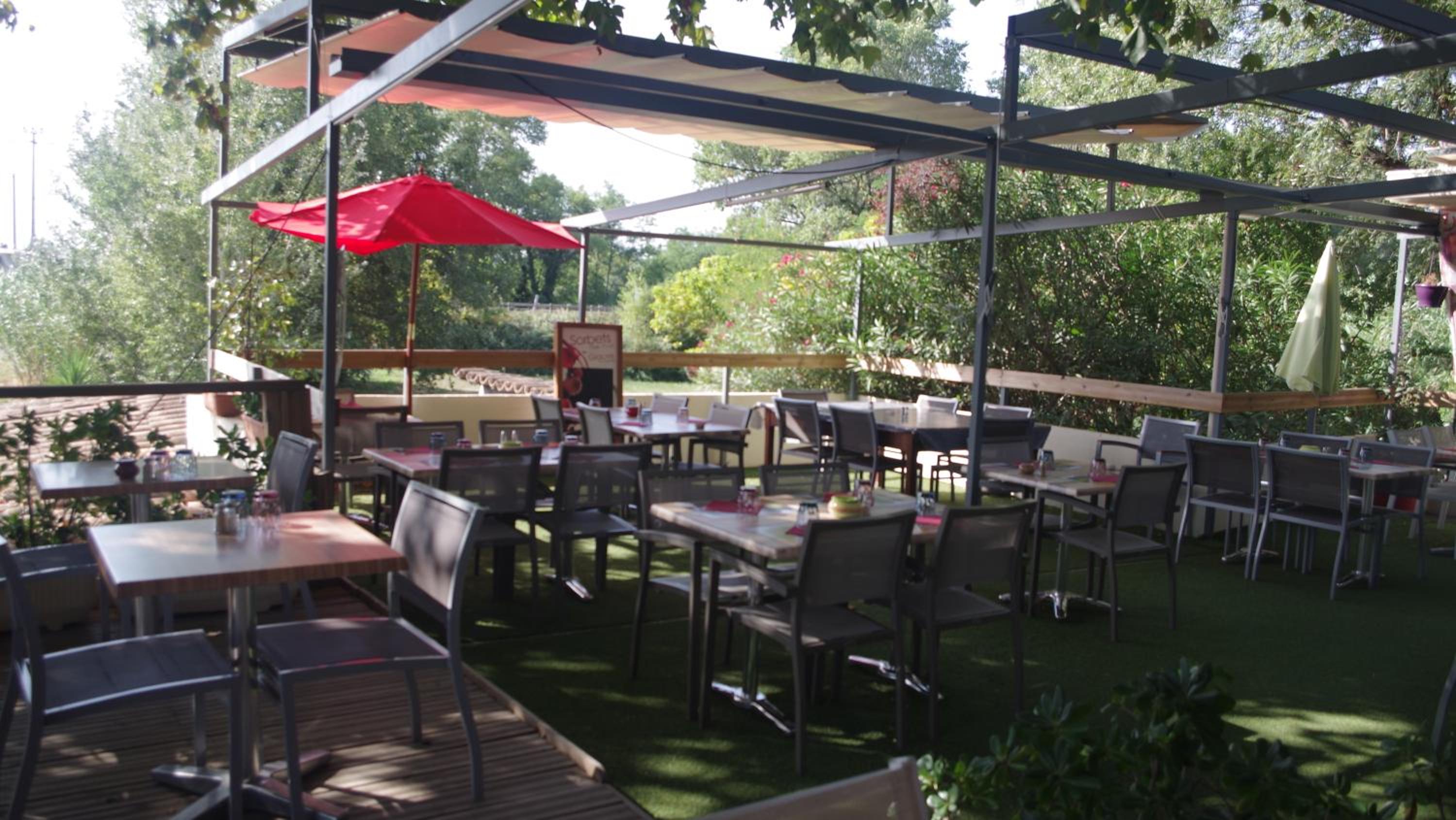 outdoor BBQ area