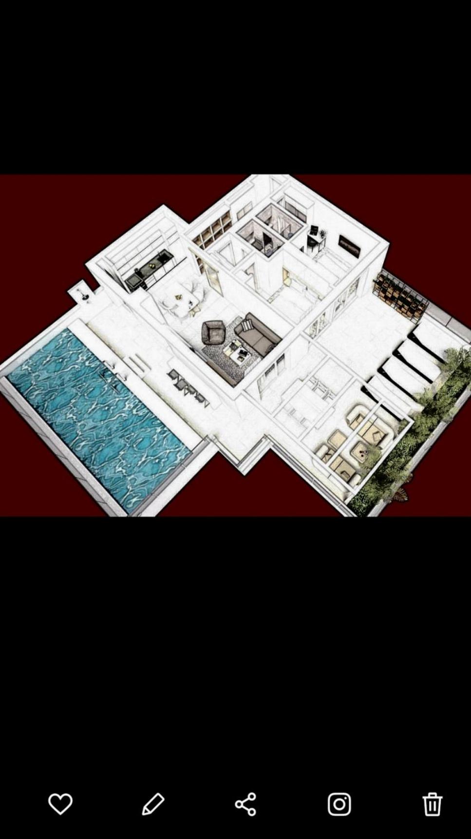 The Pleasurist only yours heated pool and terrace view 5