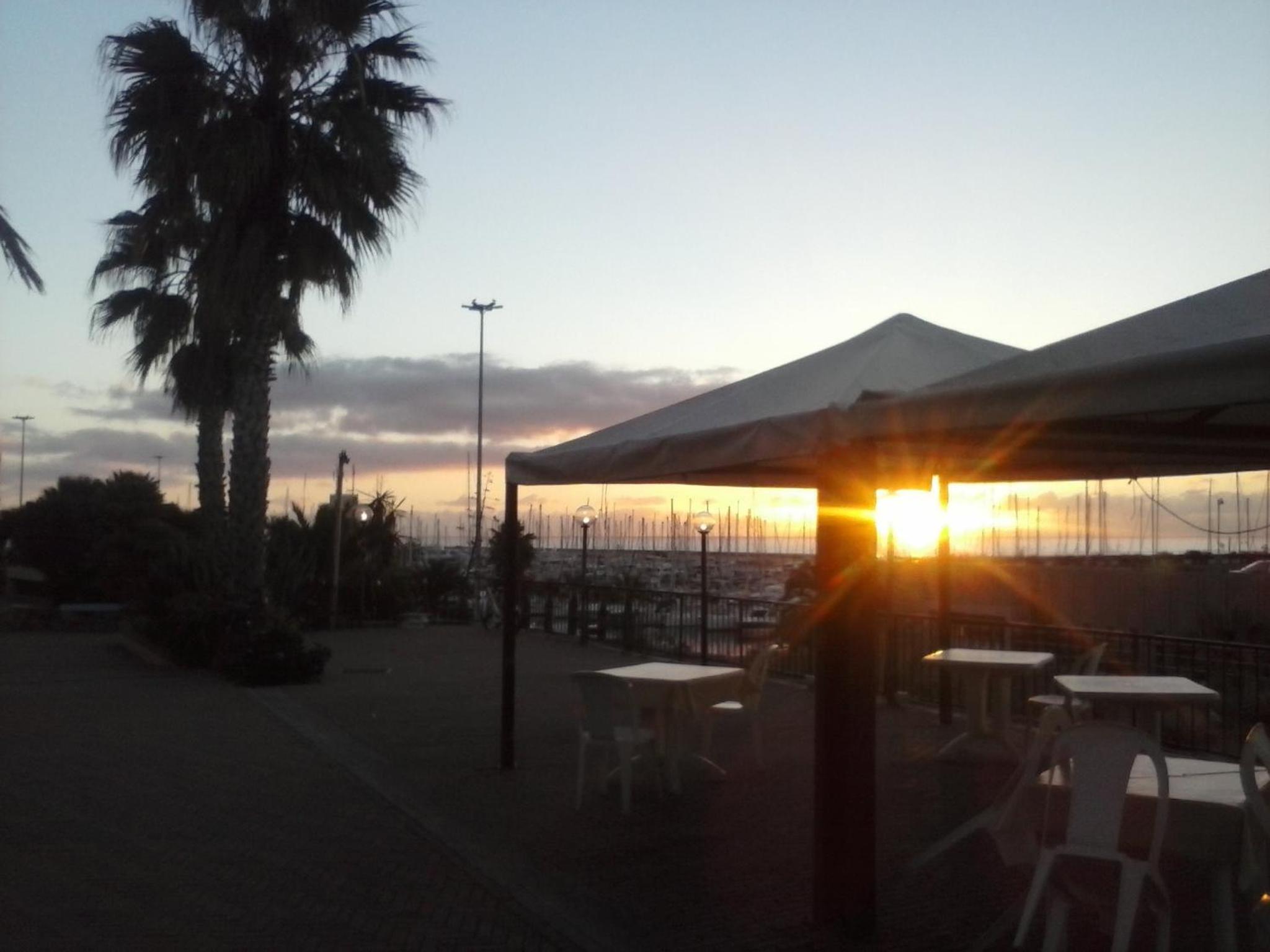 outdoor BBQ area