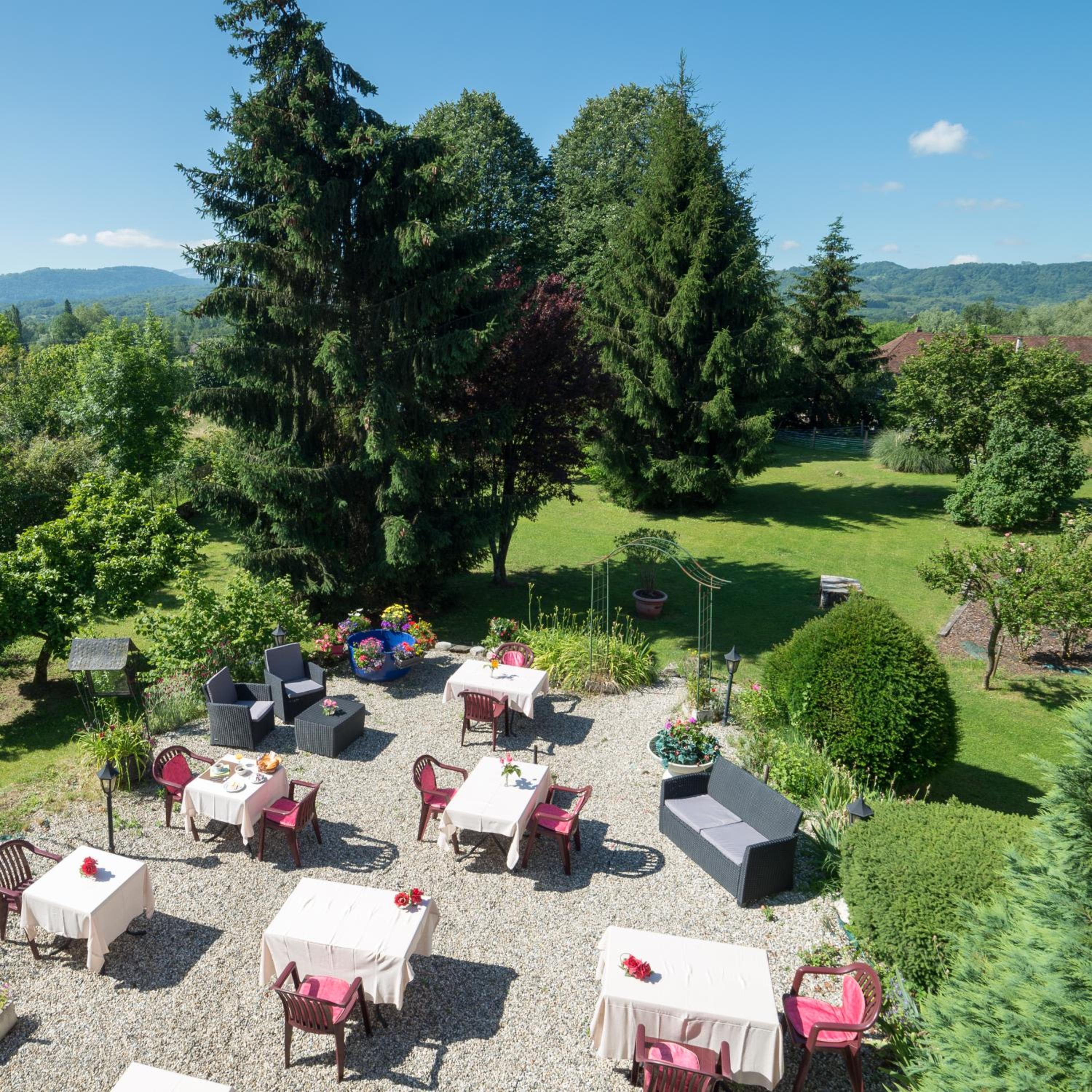 outdoor BBQ area
