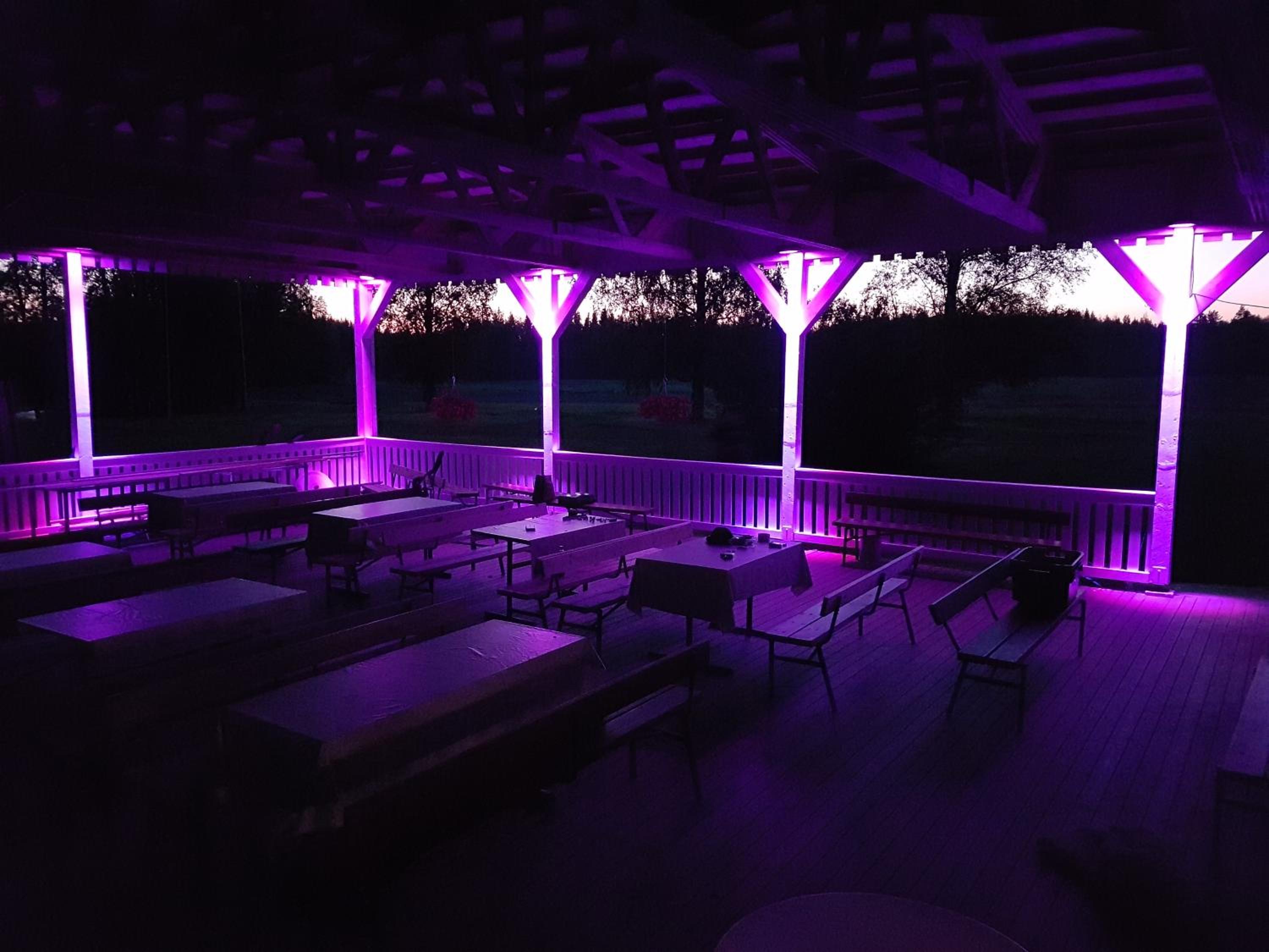 outdoor BBQ area