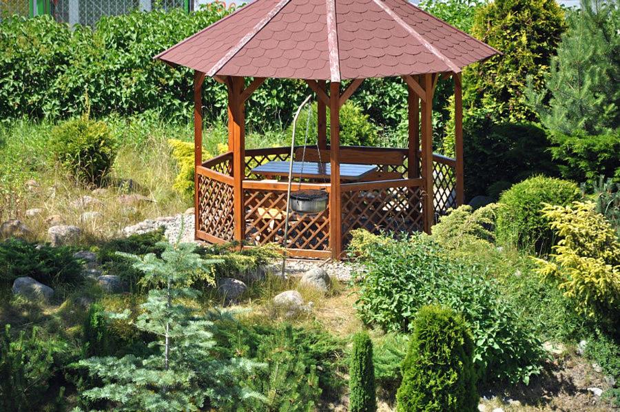 outdoor BBQ area
